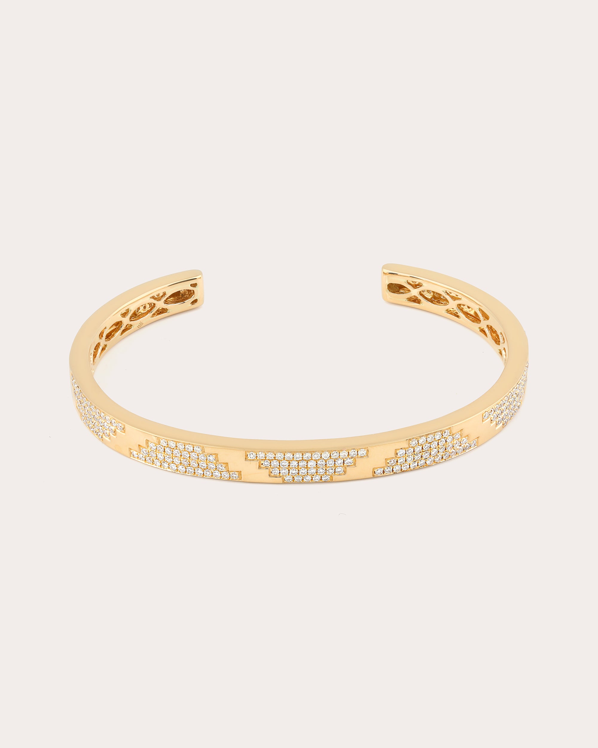 Azteca 18K Gold Diamond Cuff
