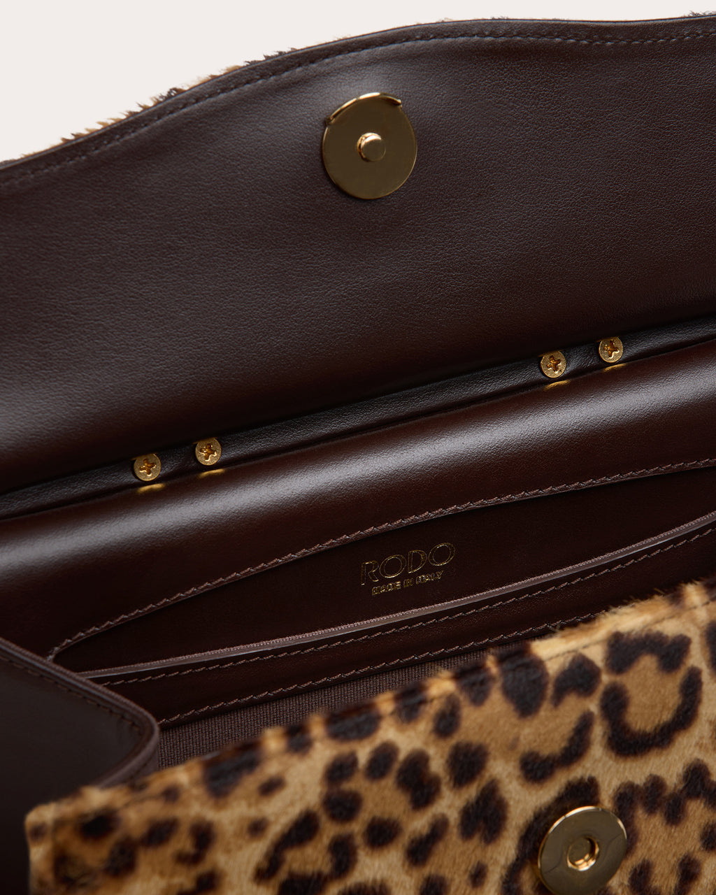 Small Paris Leopard Calf Hair Handbag