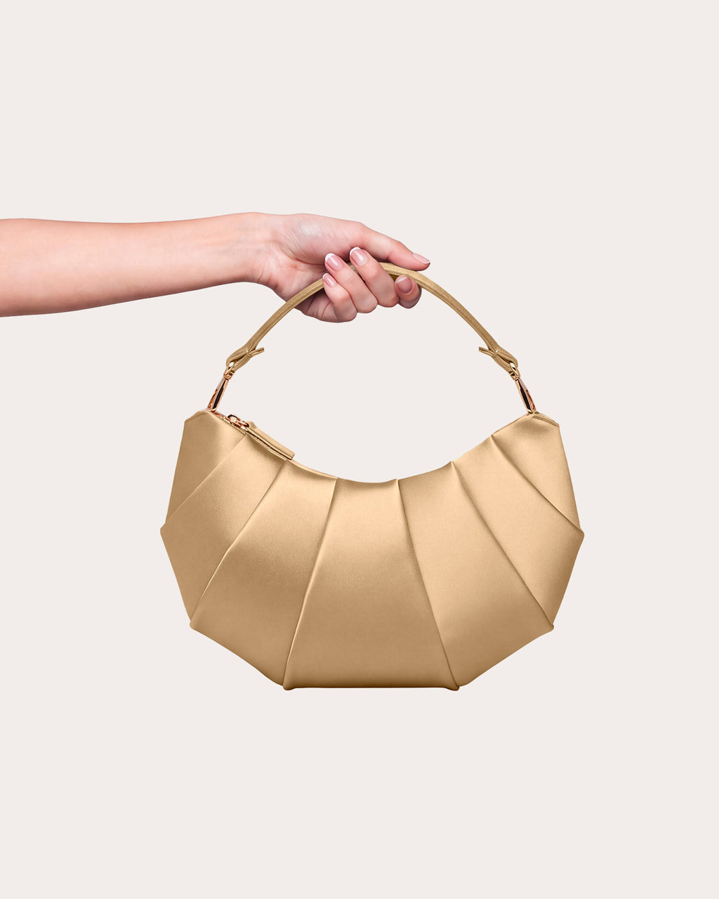 Croissant Satin Handbag