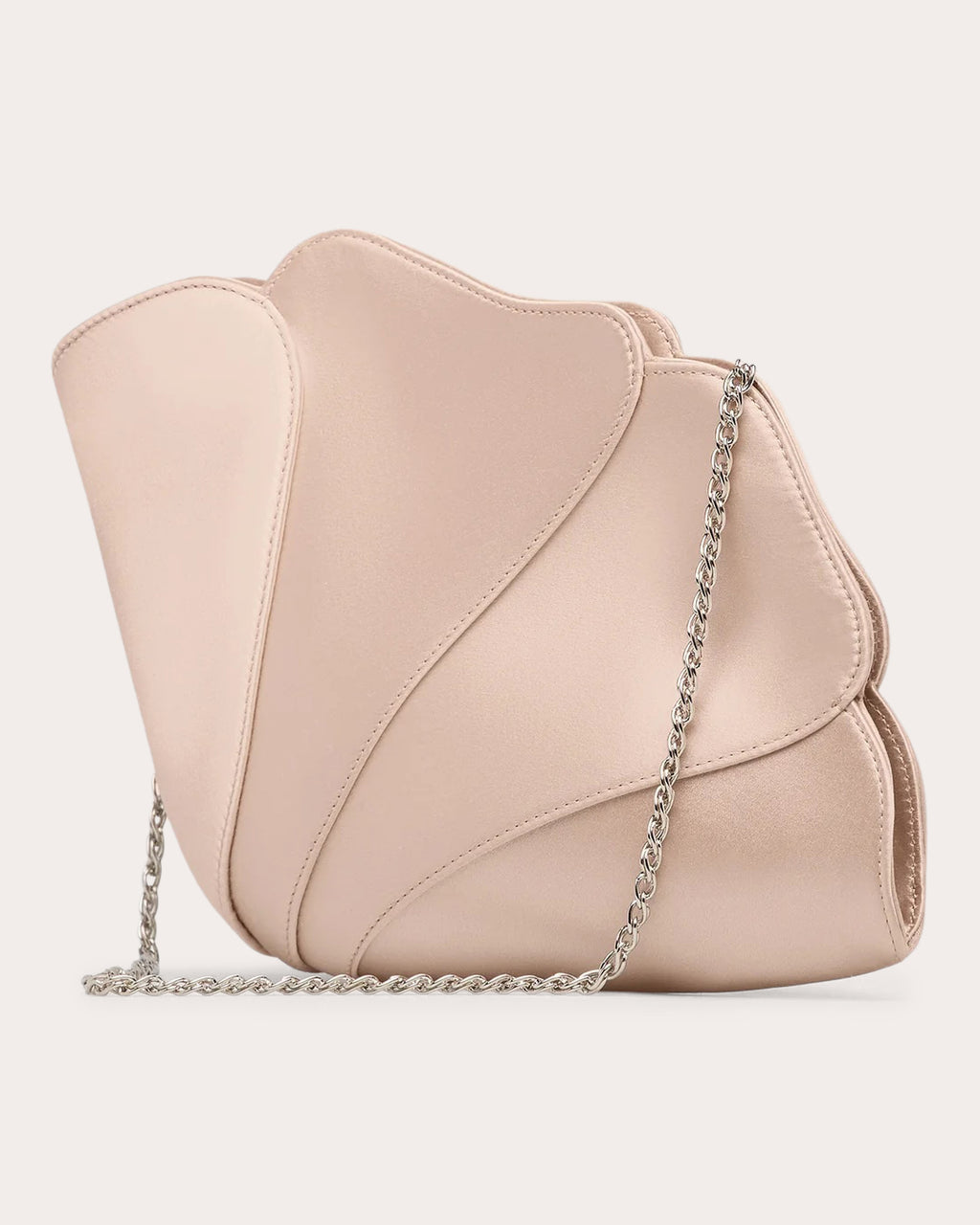 Petal Satin Clutch