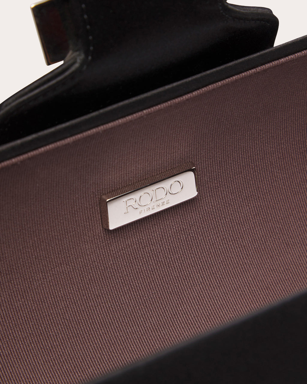 Tube Jewel Satin Clutch