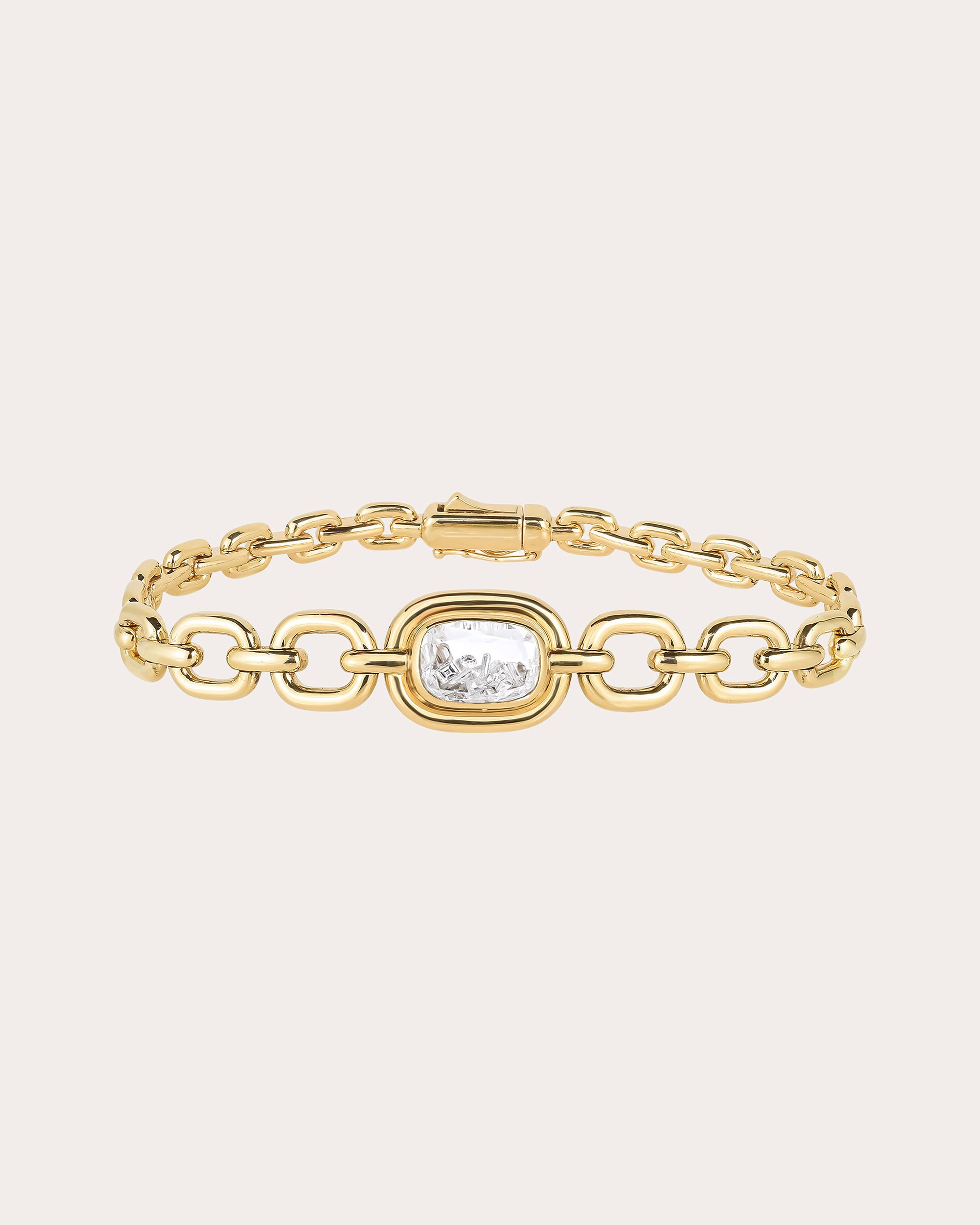 Elo 18K Gold Crystal and Diamond Shaker Bracelet