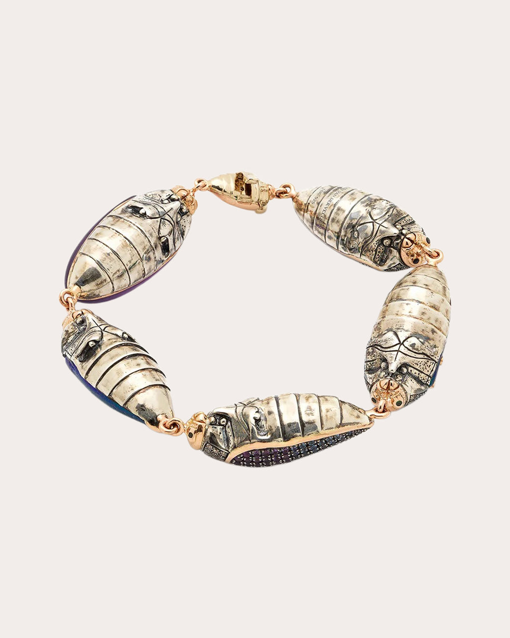 Big Scarab Wing Pavé Bracelet