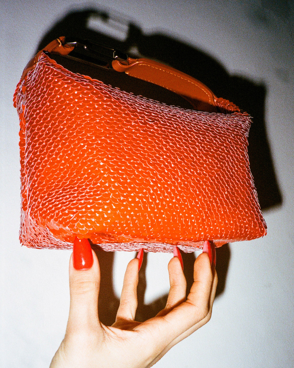 Moon Paillette-Embellished Shoulder Bag