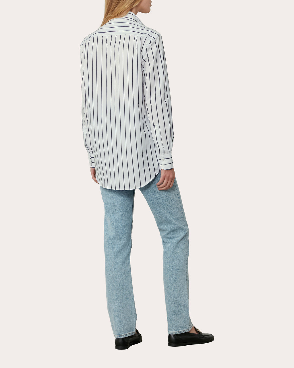The Boyfriend Stripe Organic Poplin Shirt