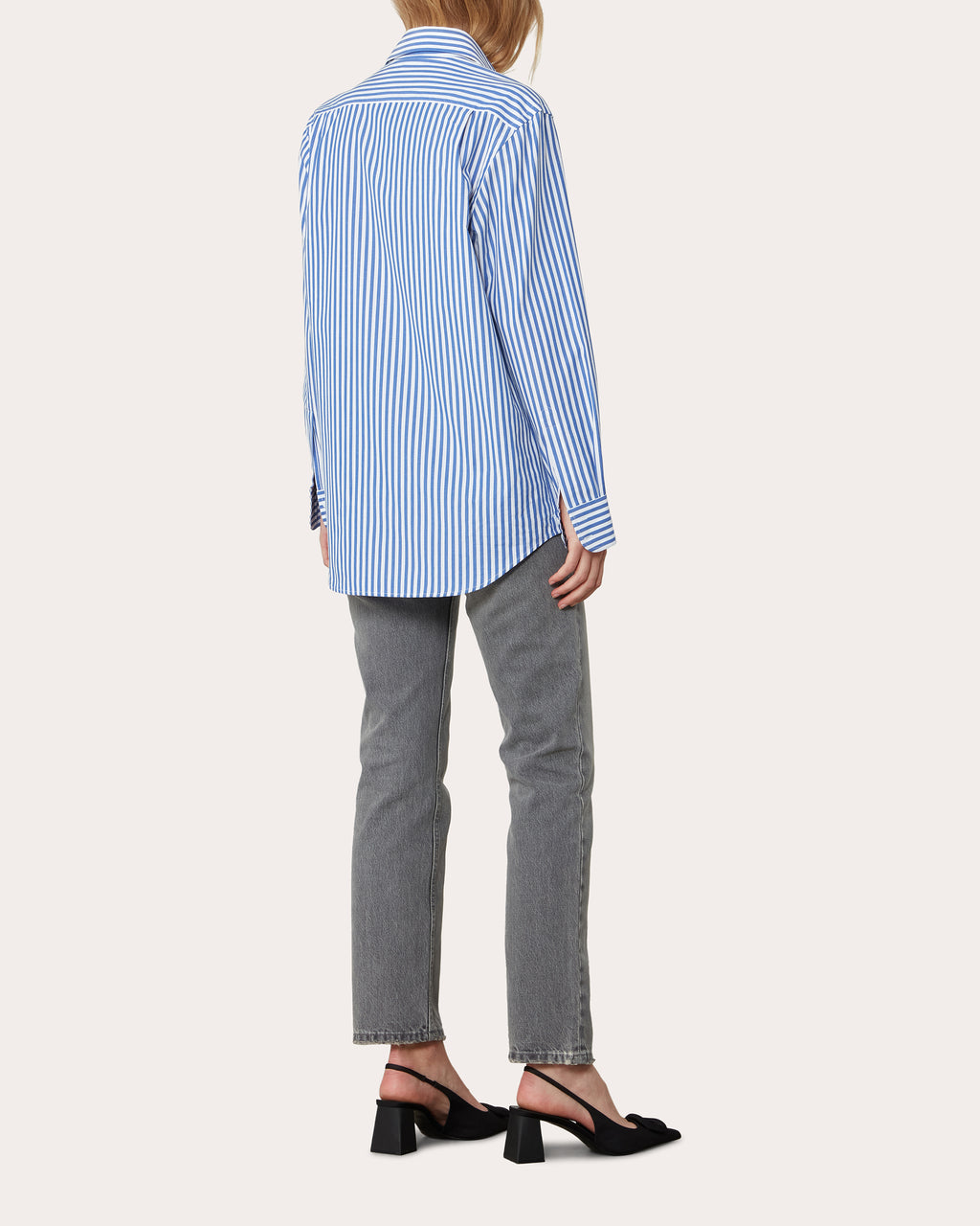 The Boyfriend Stripe Organic Poplin Shirt