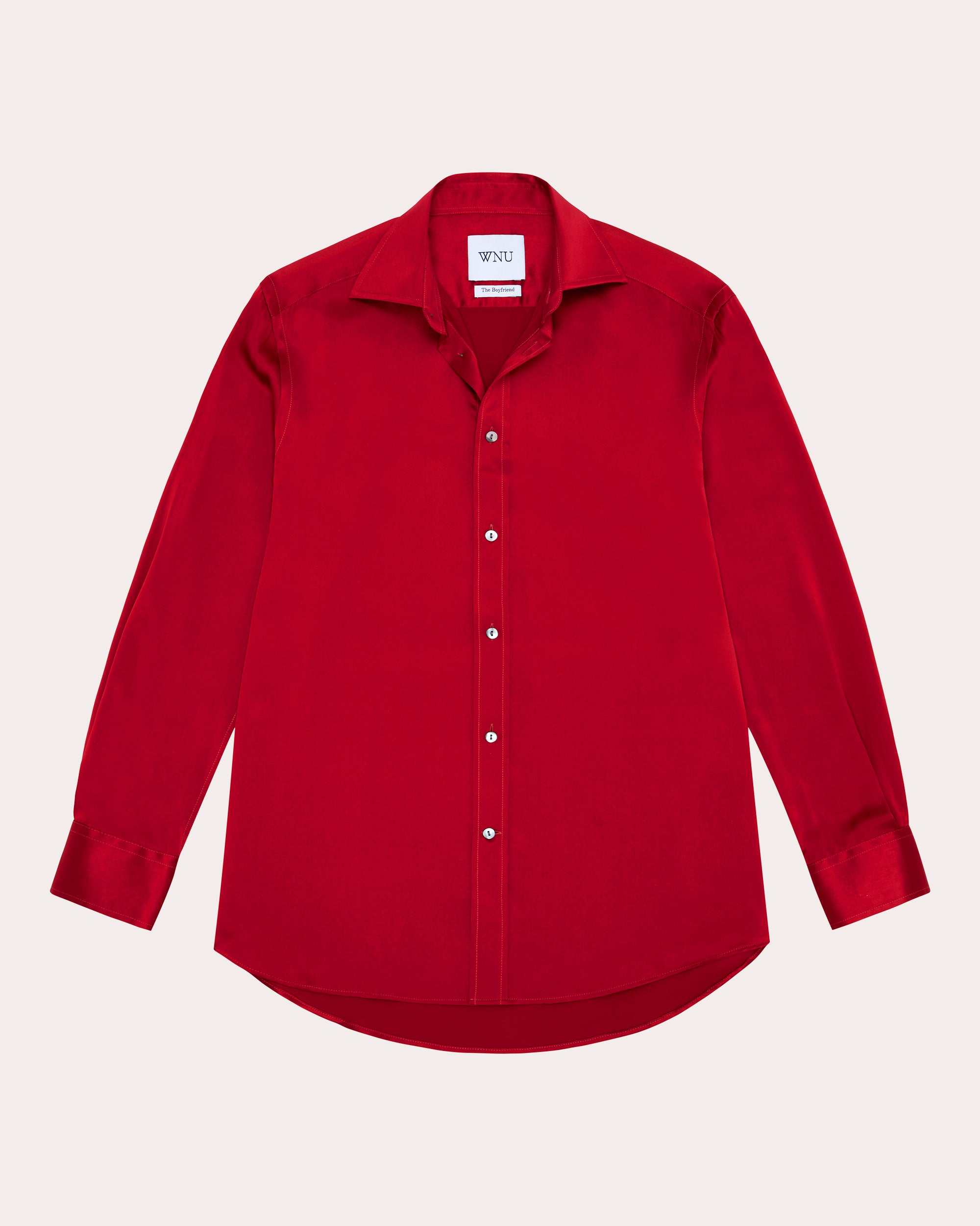The Boyfriend Silk Satin Shirt