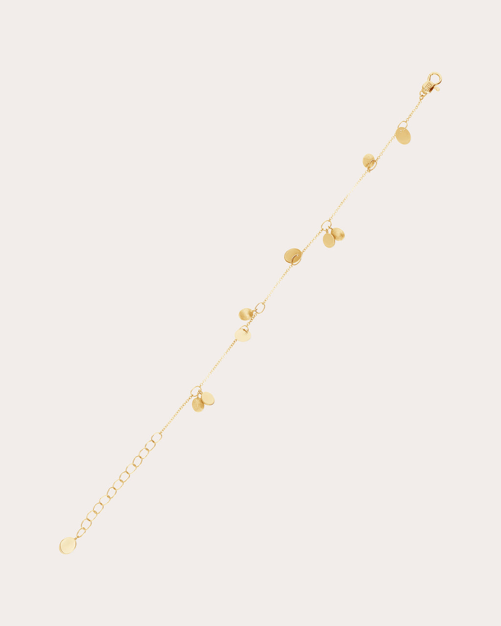 18k Gold Sway Irregular Station Bracelet