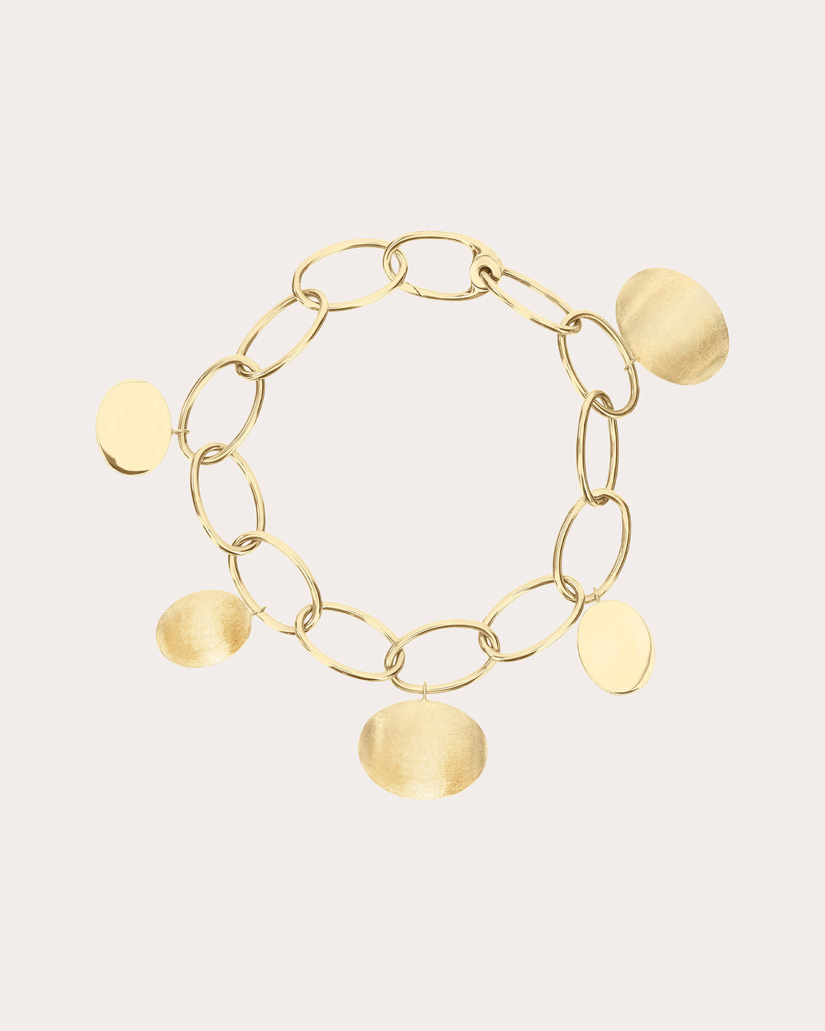 18k Gold Large Link Sway Bracelet