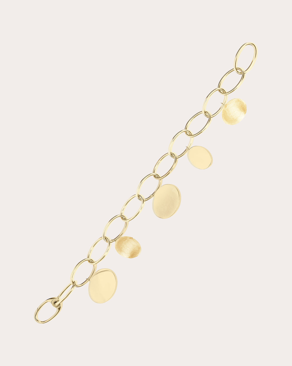 18k Gold Large Link Sway Bracelet