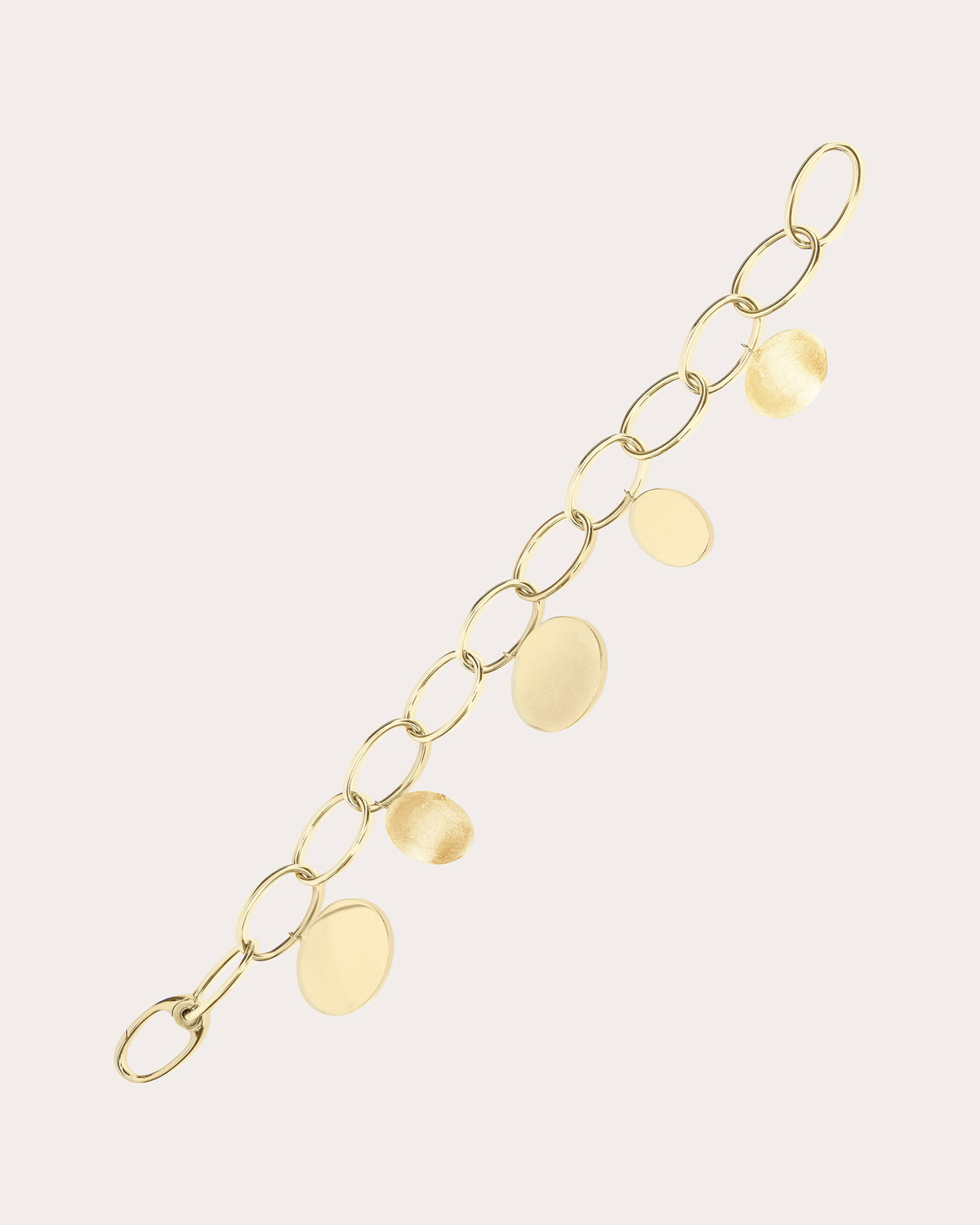 18k Gold Large Link Sway Bracelet