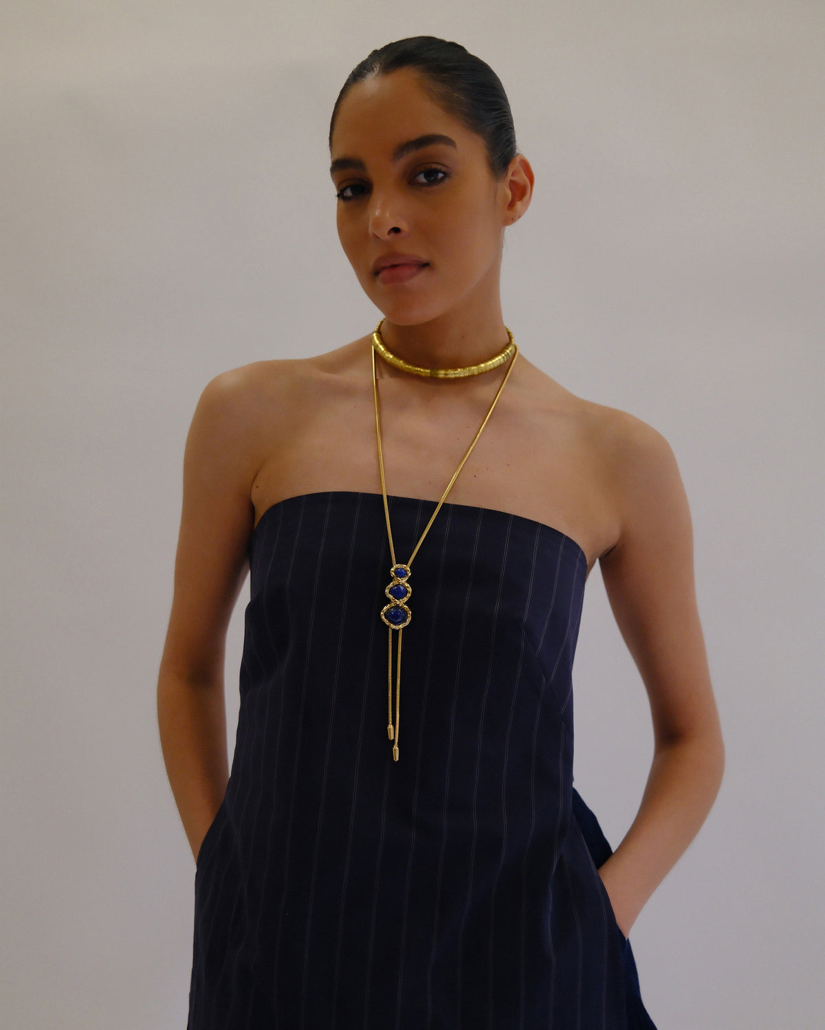Lapis Lazuli Merriam Bolo Necklace