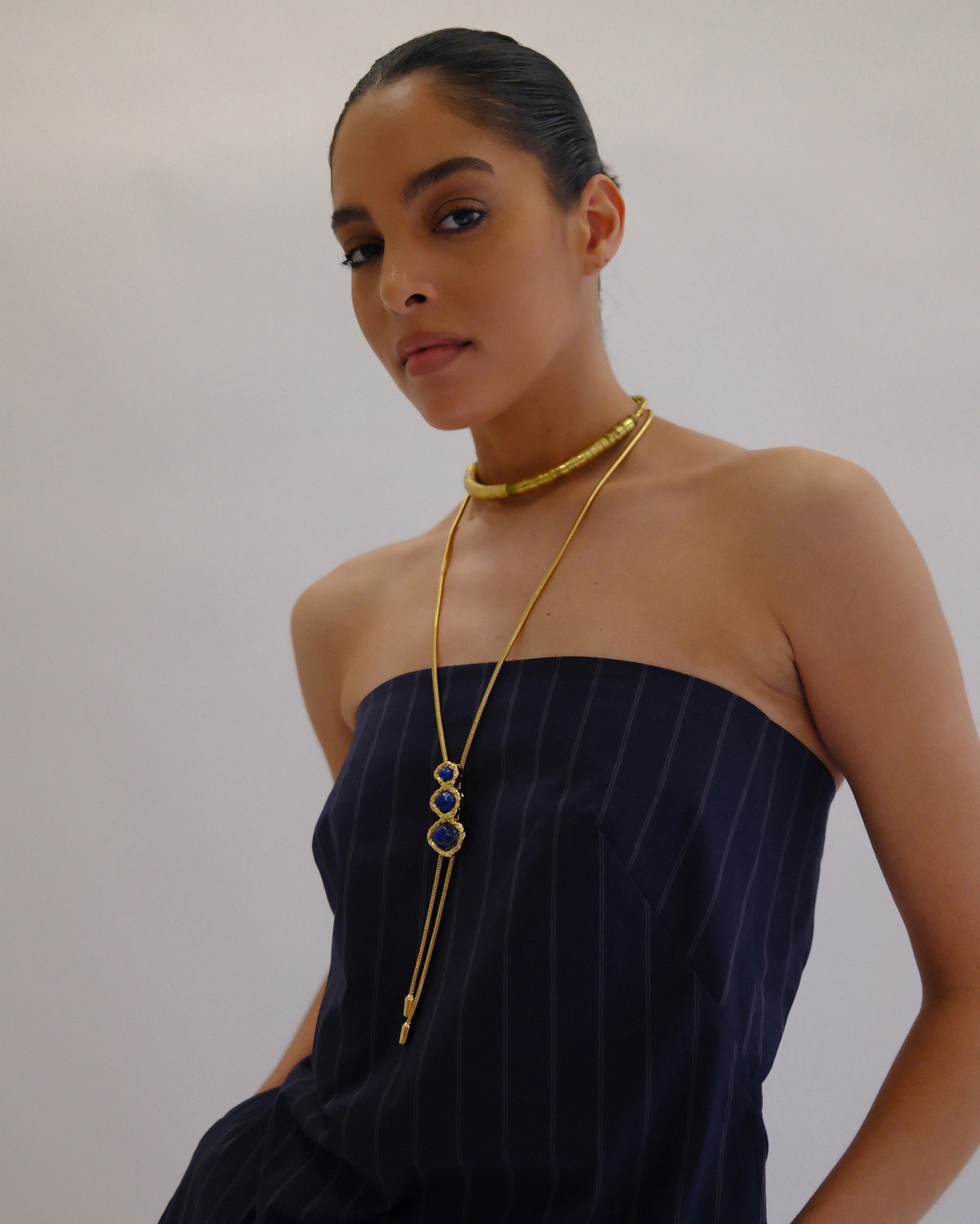 Lapis Lazuli Merriam Bolo Necklace
