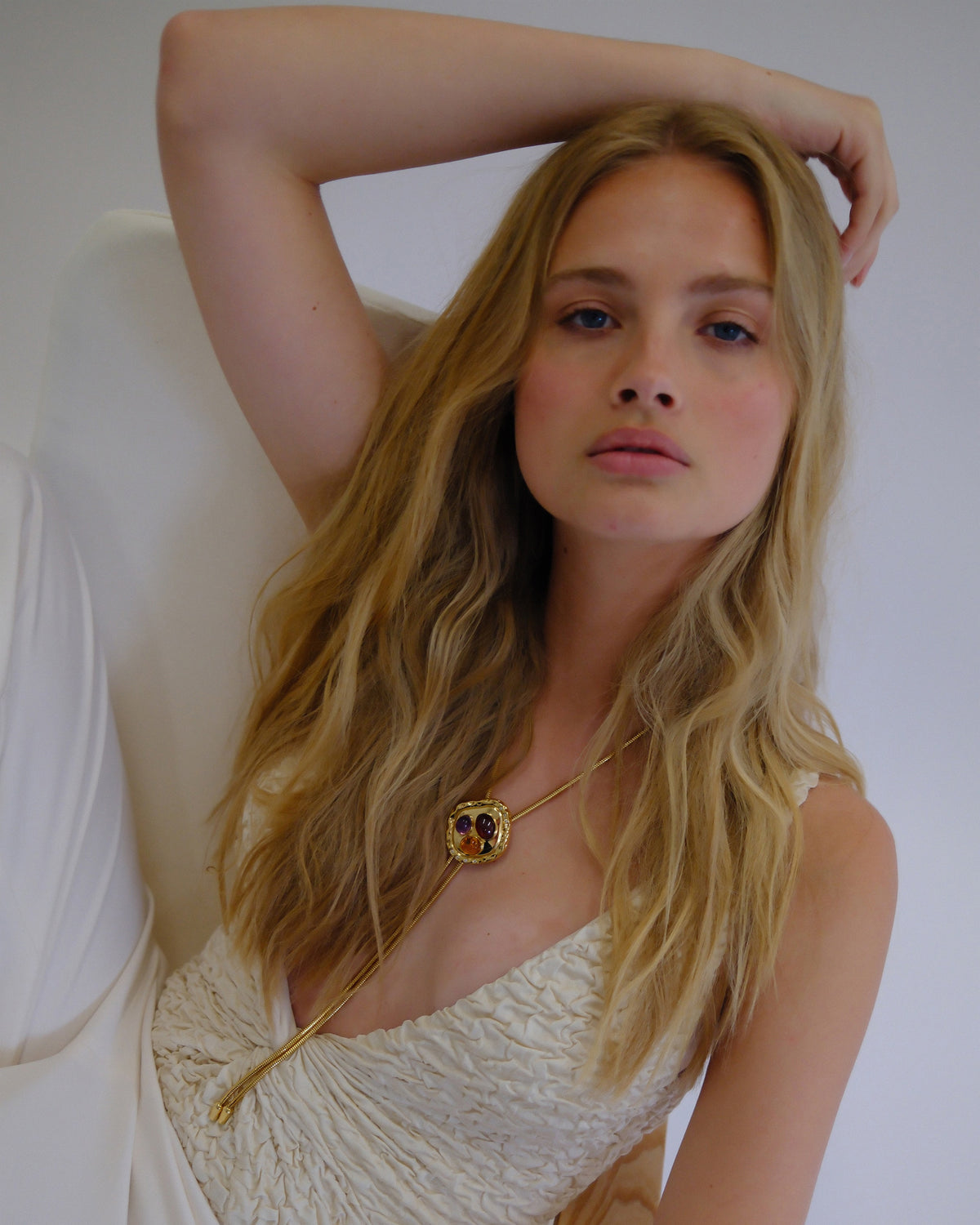 Garnet & Citrine Joanna Bolo Necklace