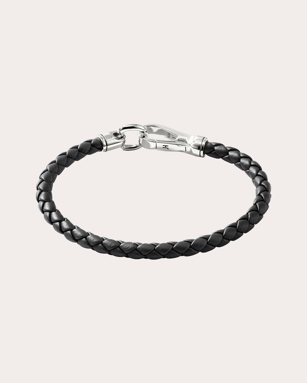Leather Slim Hook Clasp Bracelet
