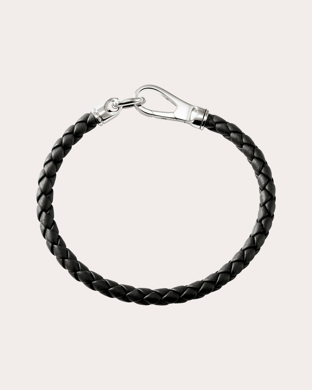 Leather Slim Hook Clasp Bracelet