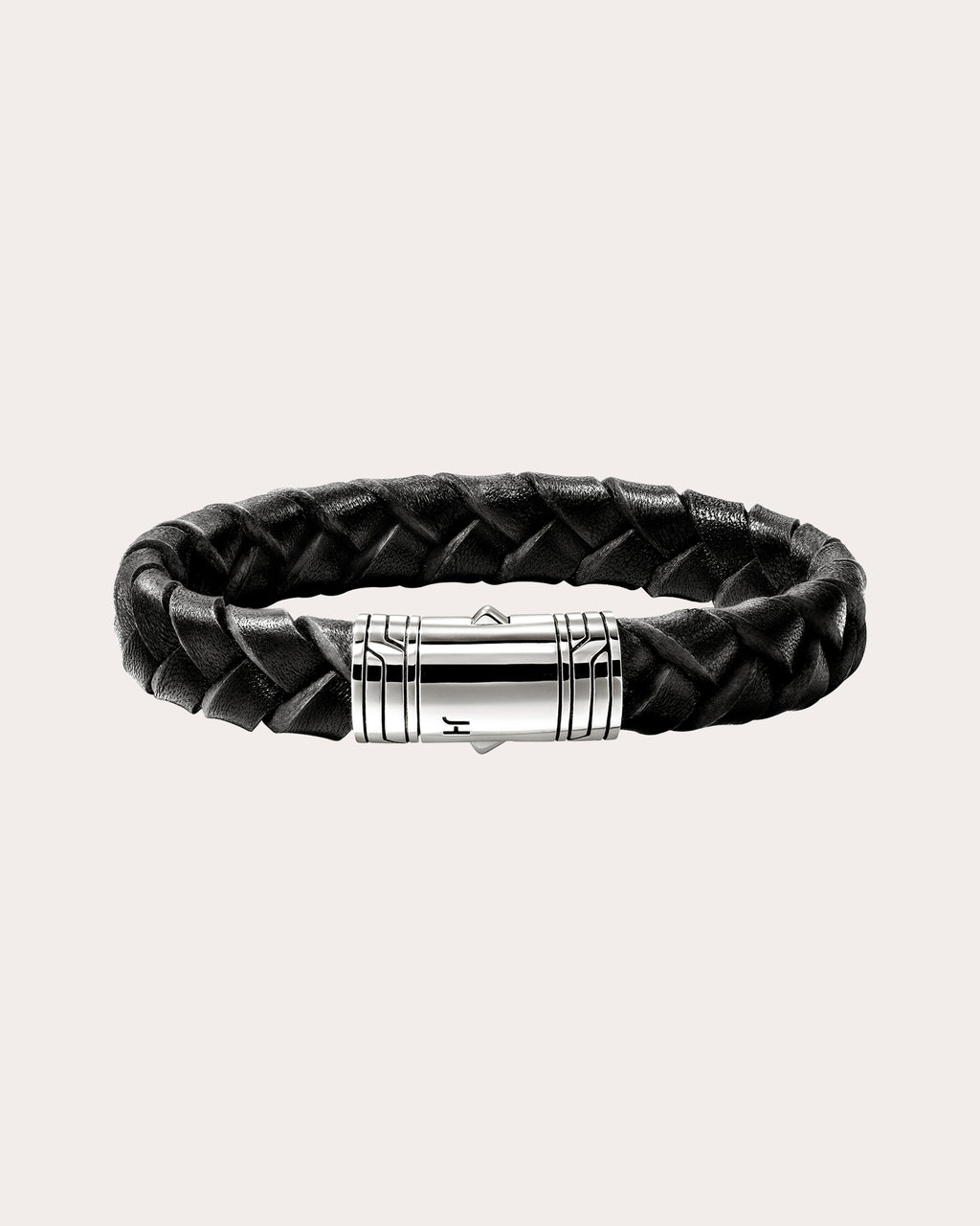 Black Braided Leather Bracelet