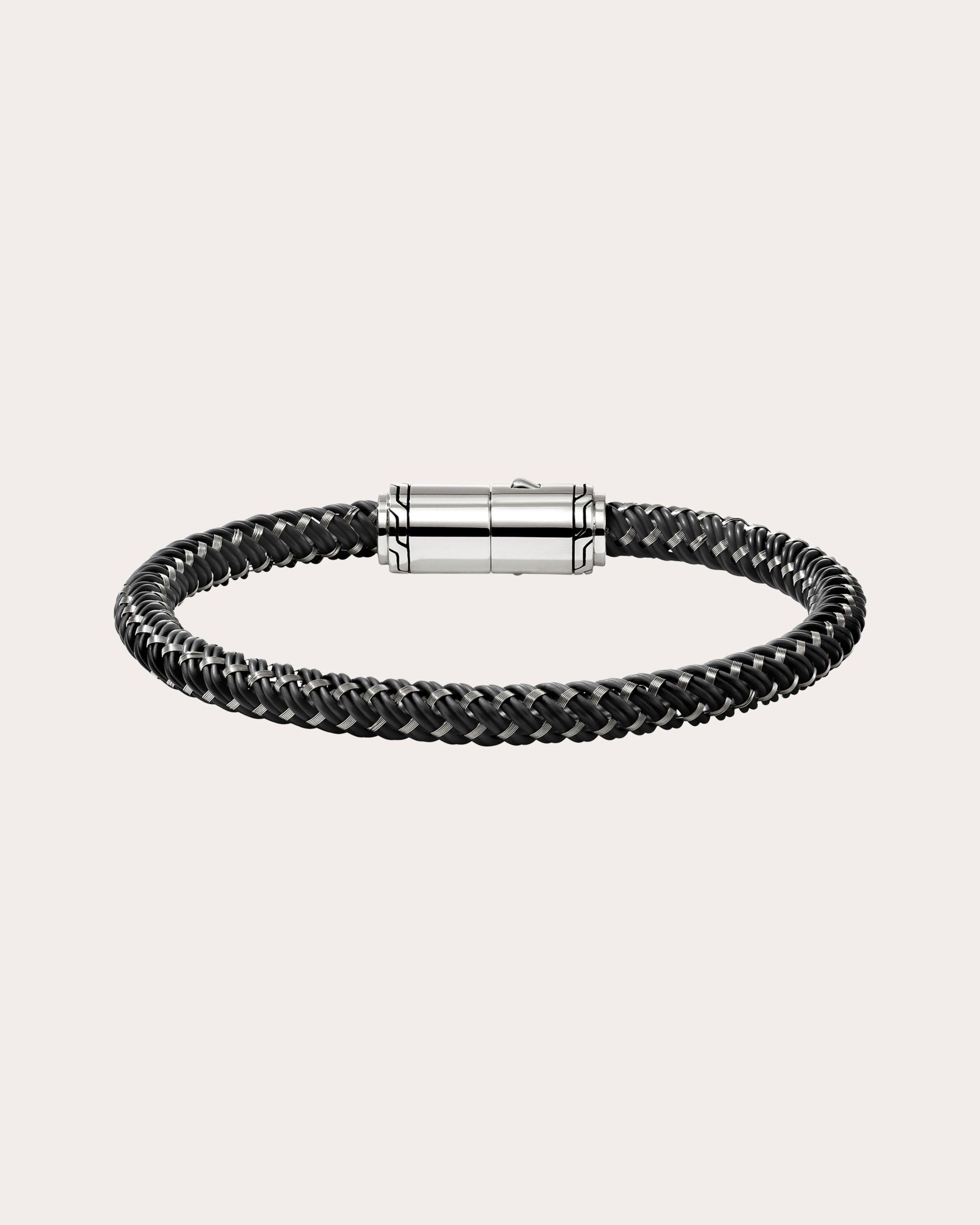Black Rubber Cord Bracelet