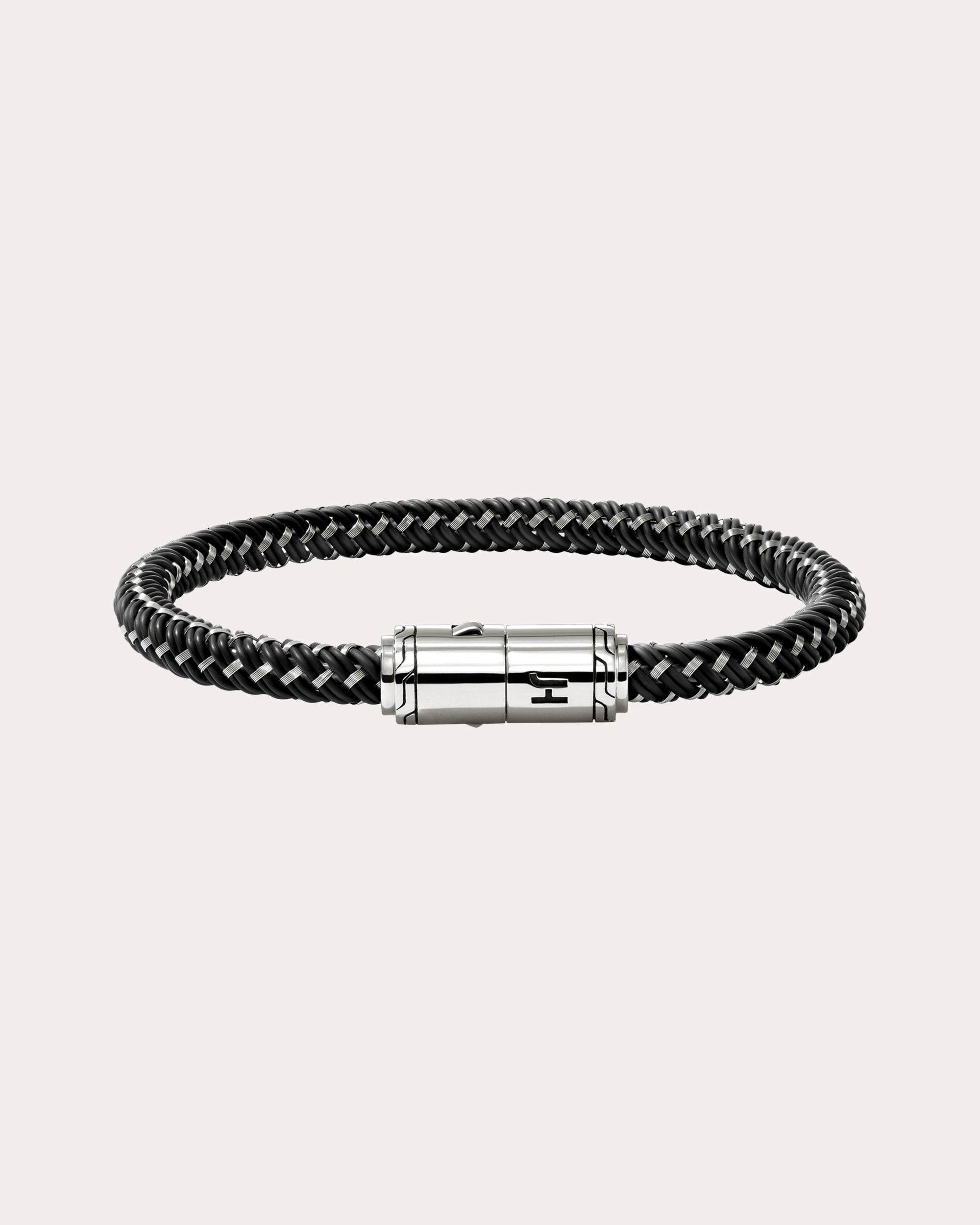 Black Rubber Cord Bracelet