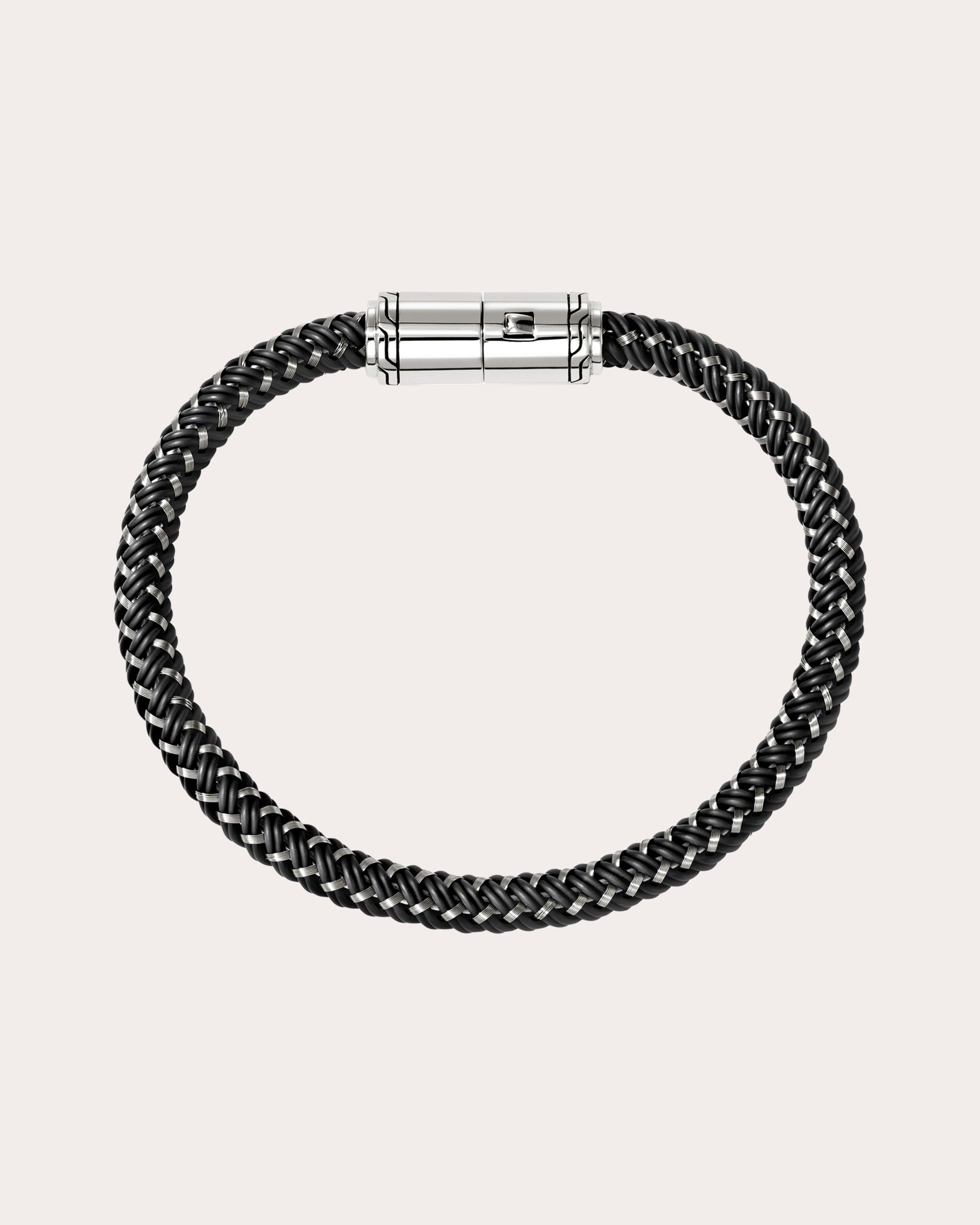 Black Rubber Cord Bracelet