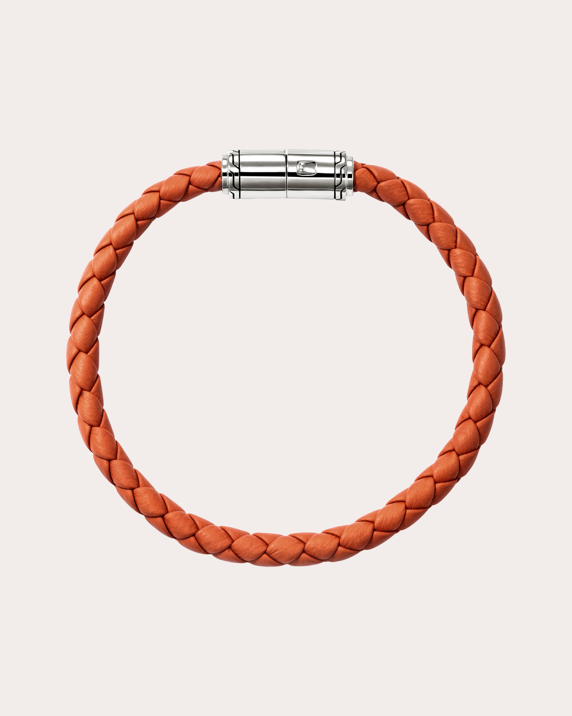 Orange Leather Bracelet