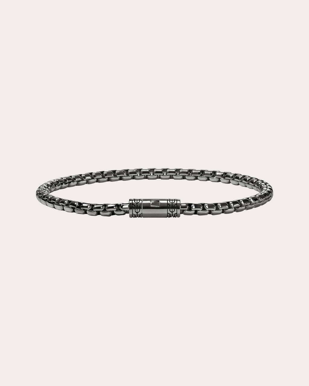 3.7mm Blackened Box Chain Bracelet