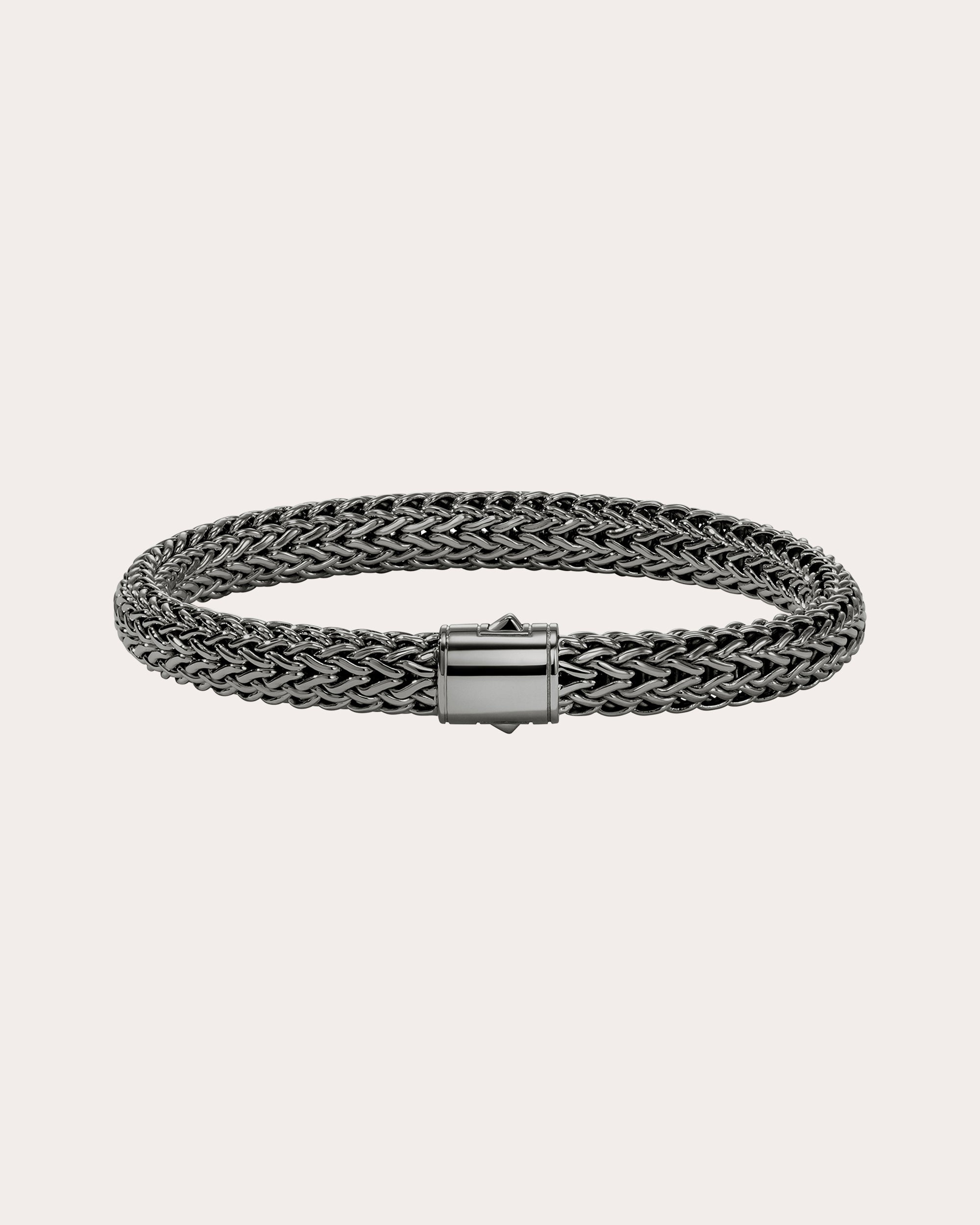 7.5mm Blackened Icon Chain Bracelet