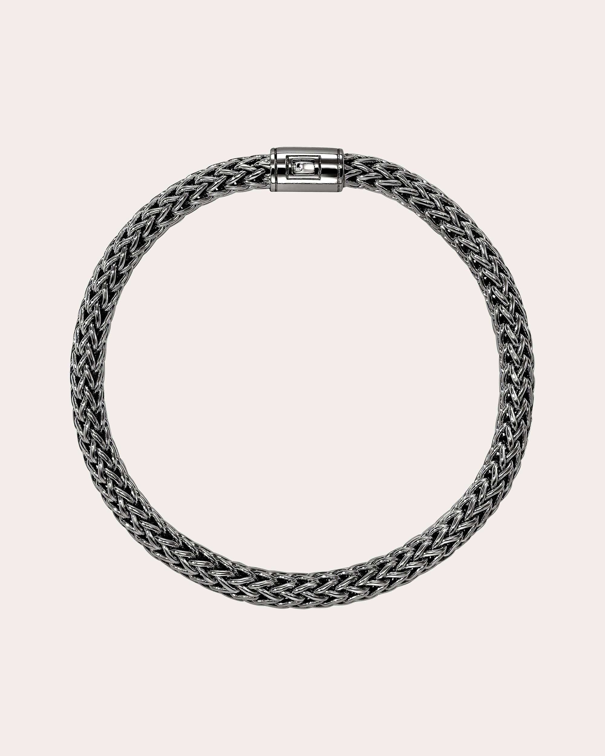 7.5mm Blackened Icon Chain Bracelet