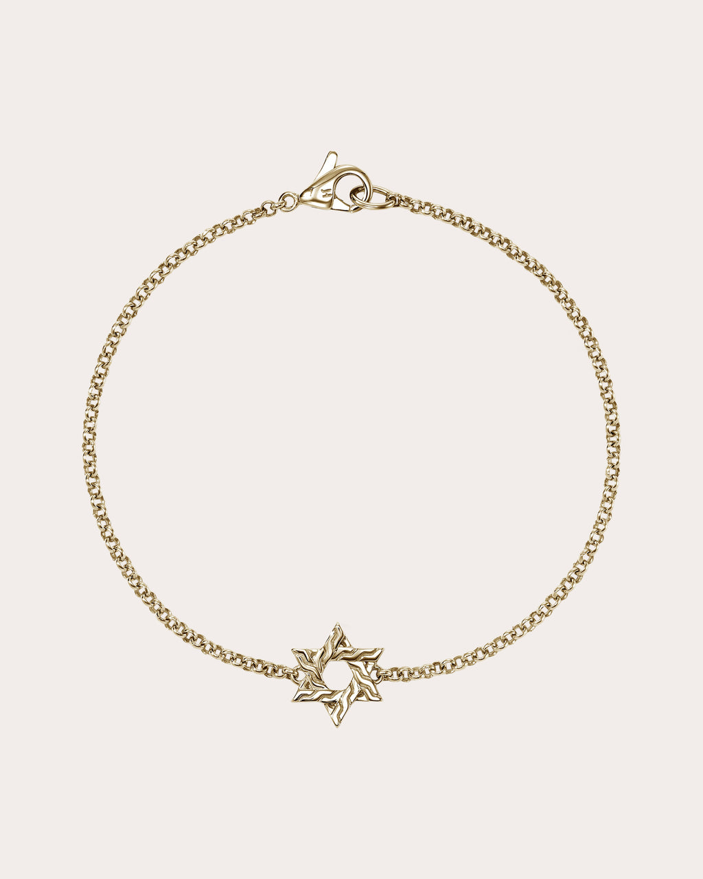 14k Gold JH Essential Star of David Bracelet