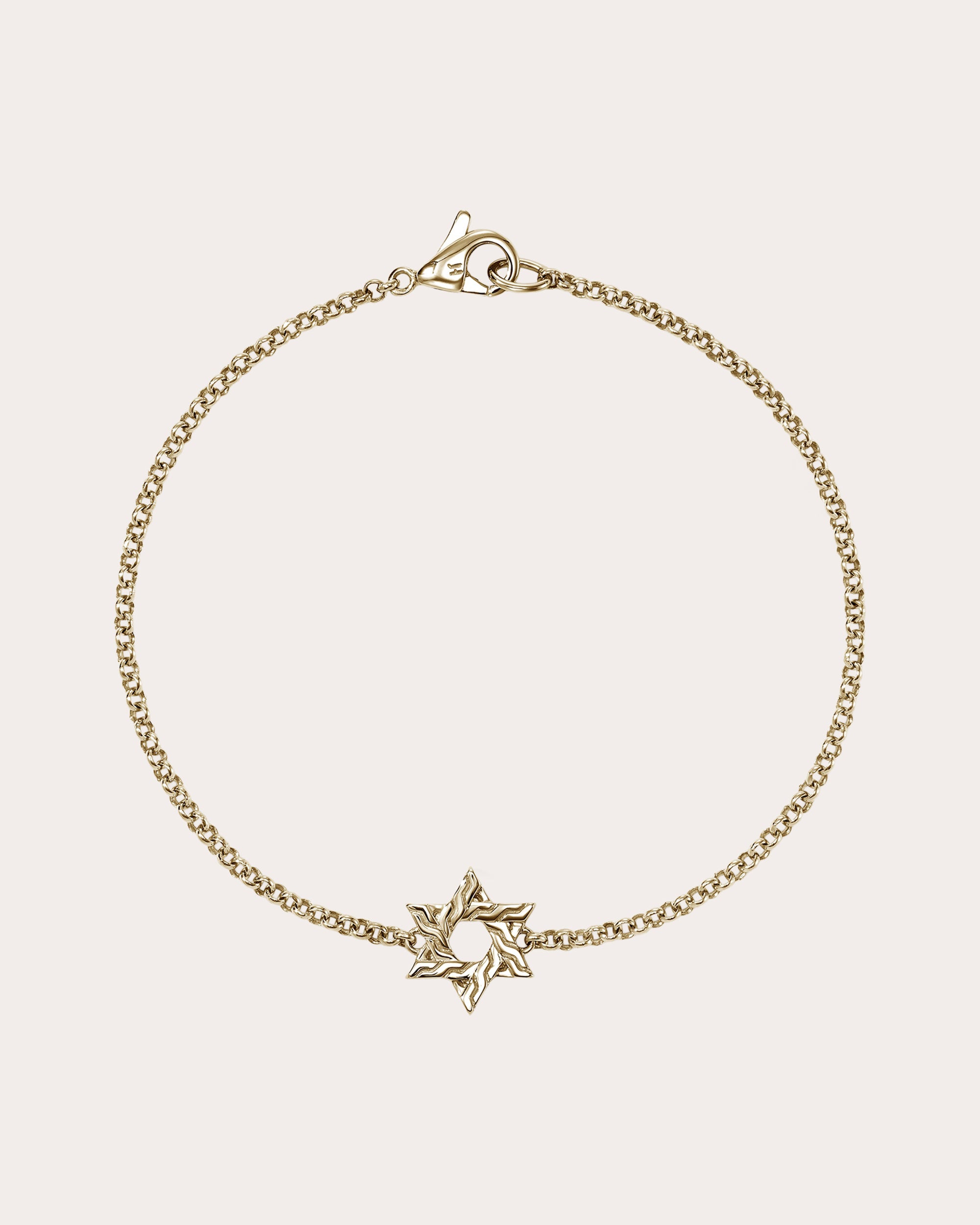 14k Gold JH Essential Star of David Bracelet