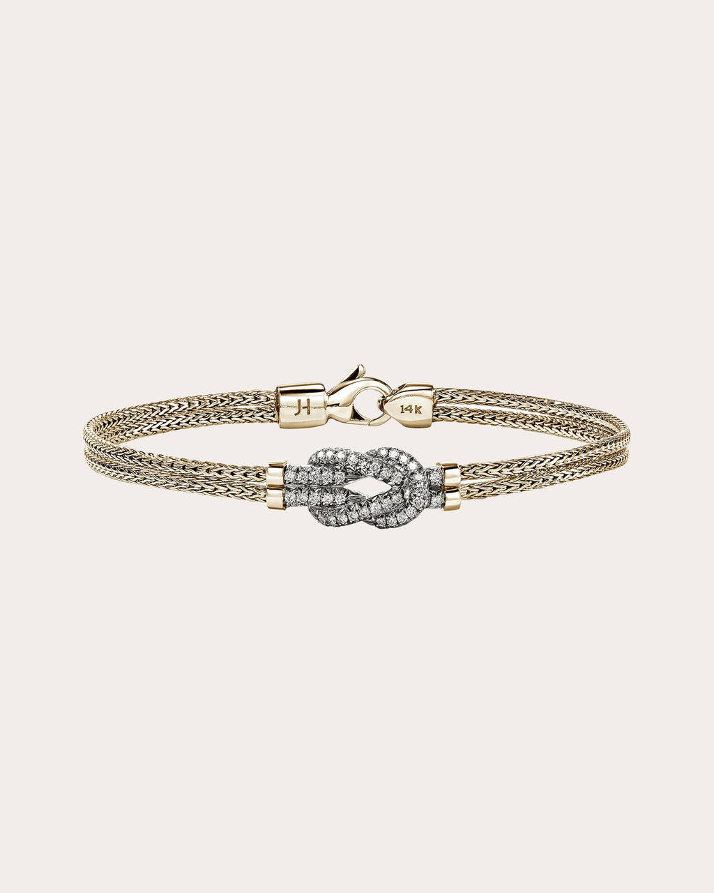 Diamond & 14k Gold Love Knot Bracelet