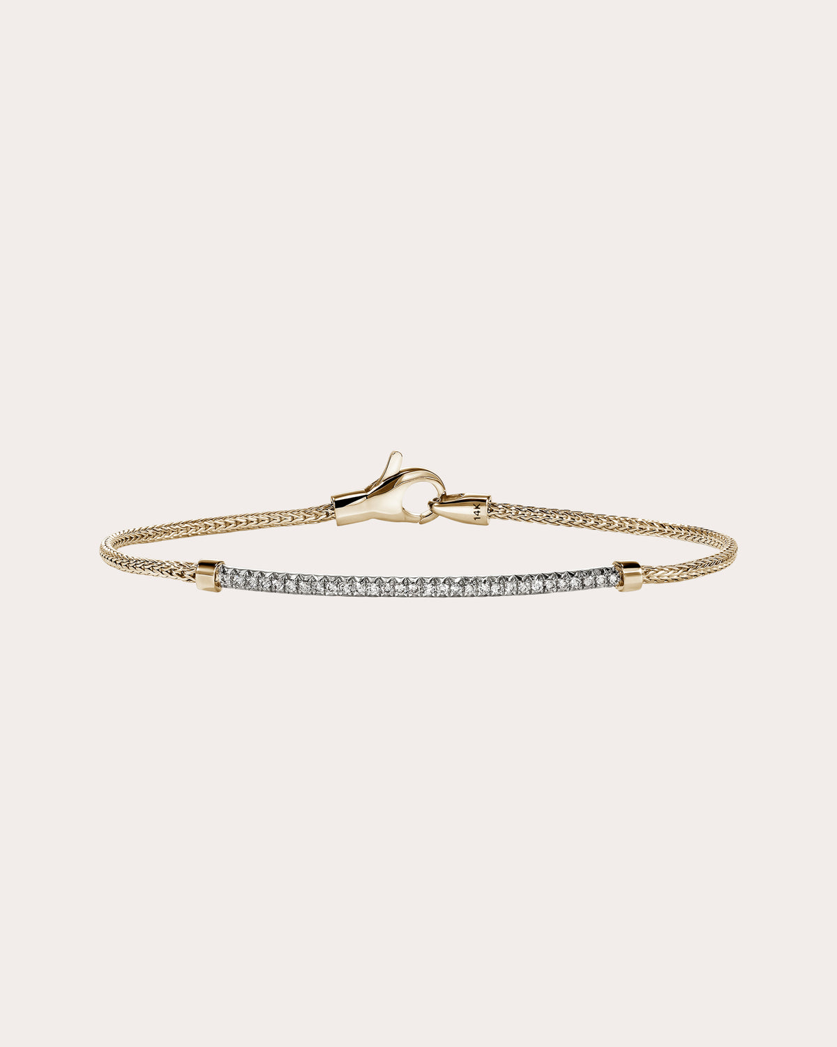 14k Gold JH Essential Pavé Bracelet