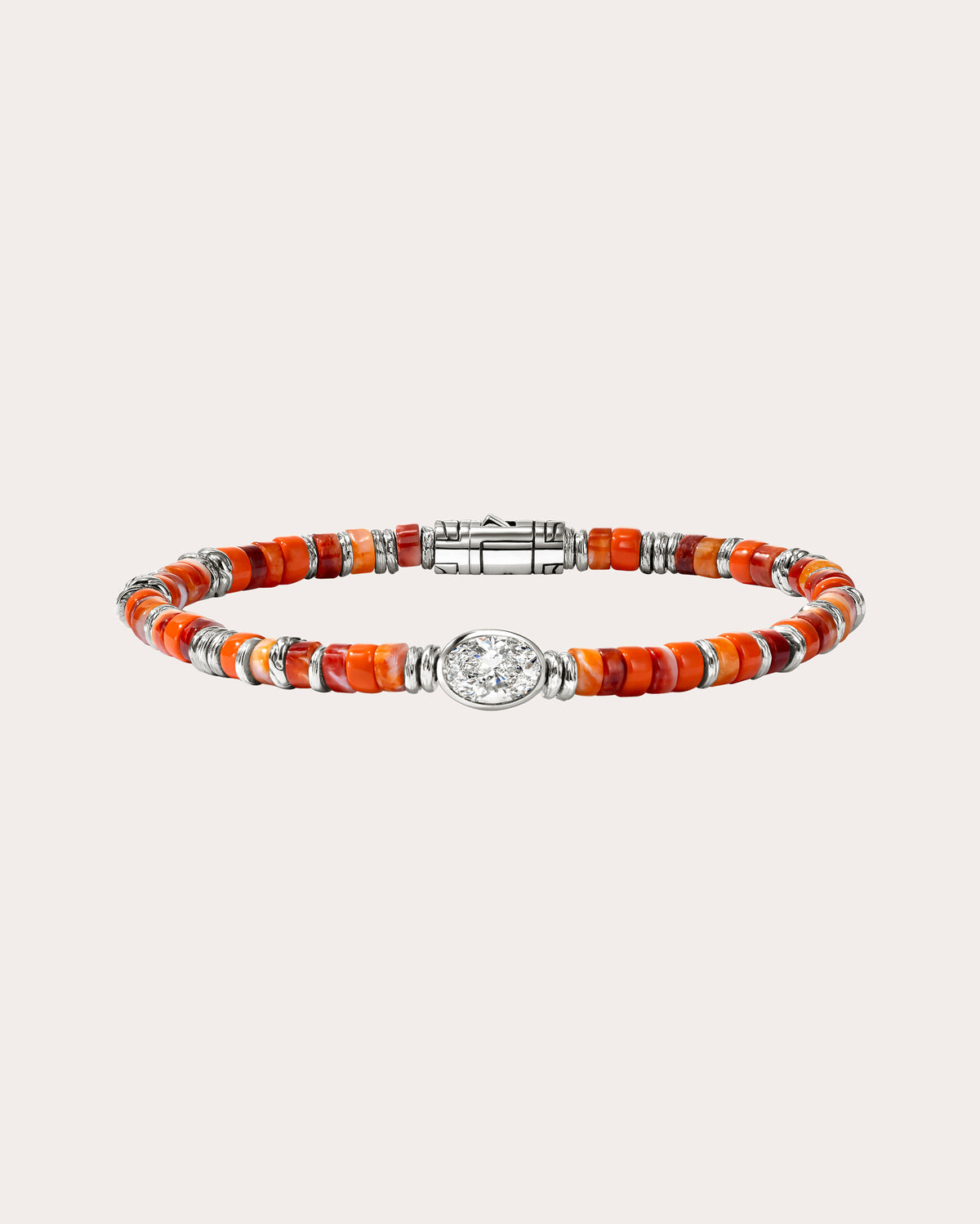 Oyster Shell & Diamond JH Lovestruck™ Heishi Bracelet