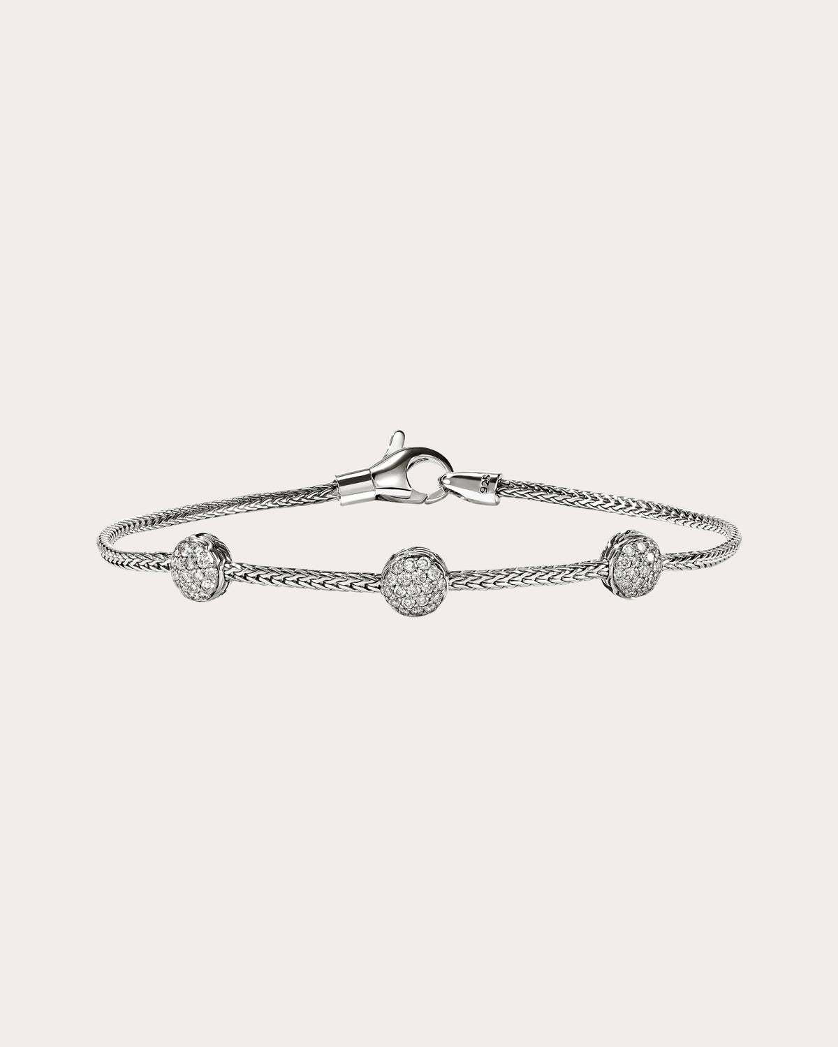 Diamond JH Essential Pavé Station Bracelet