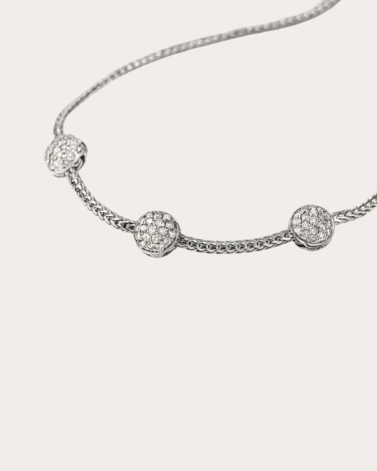 Diamond JH Essential Pavé Station Bracelet
