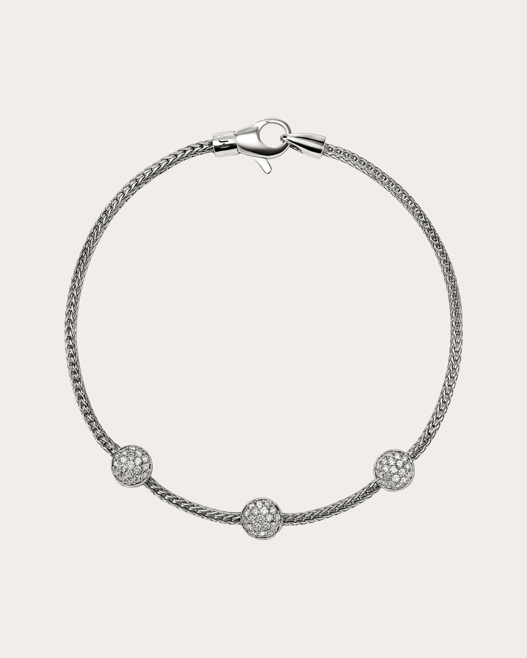 Diamond JH Essential Pavé Station Bracelet