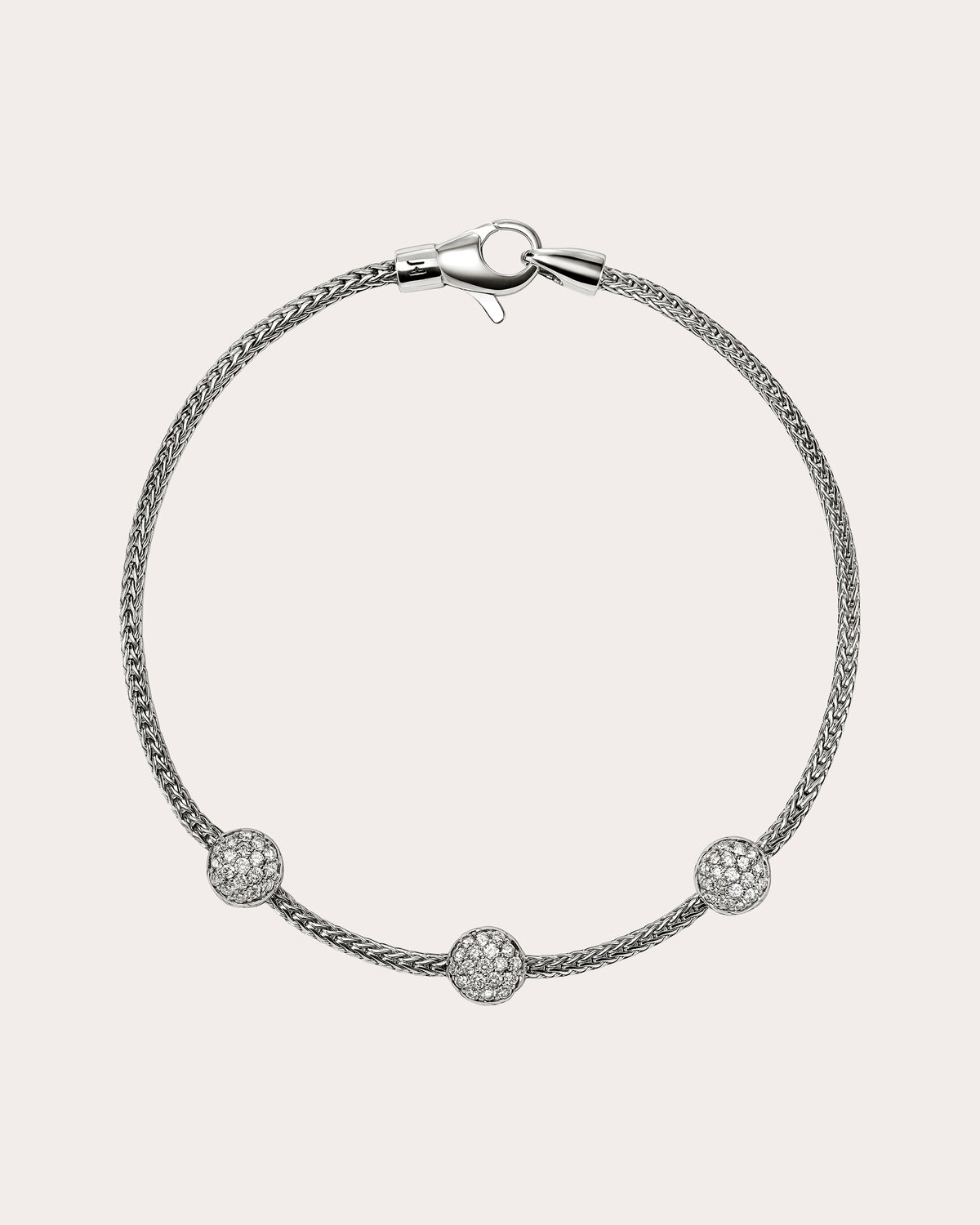Diamond JH Essential Pavé Station Bracelet