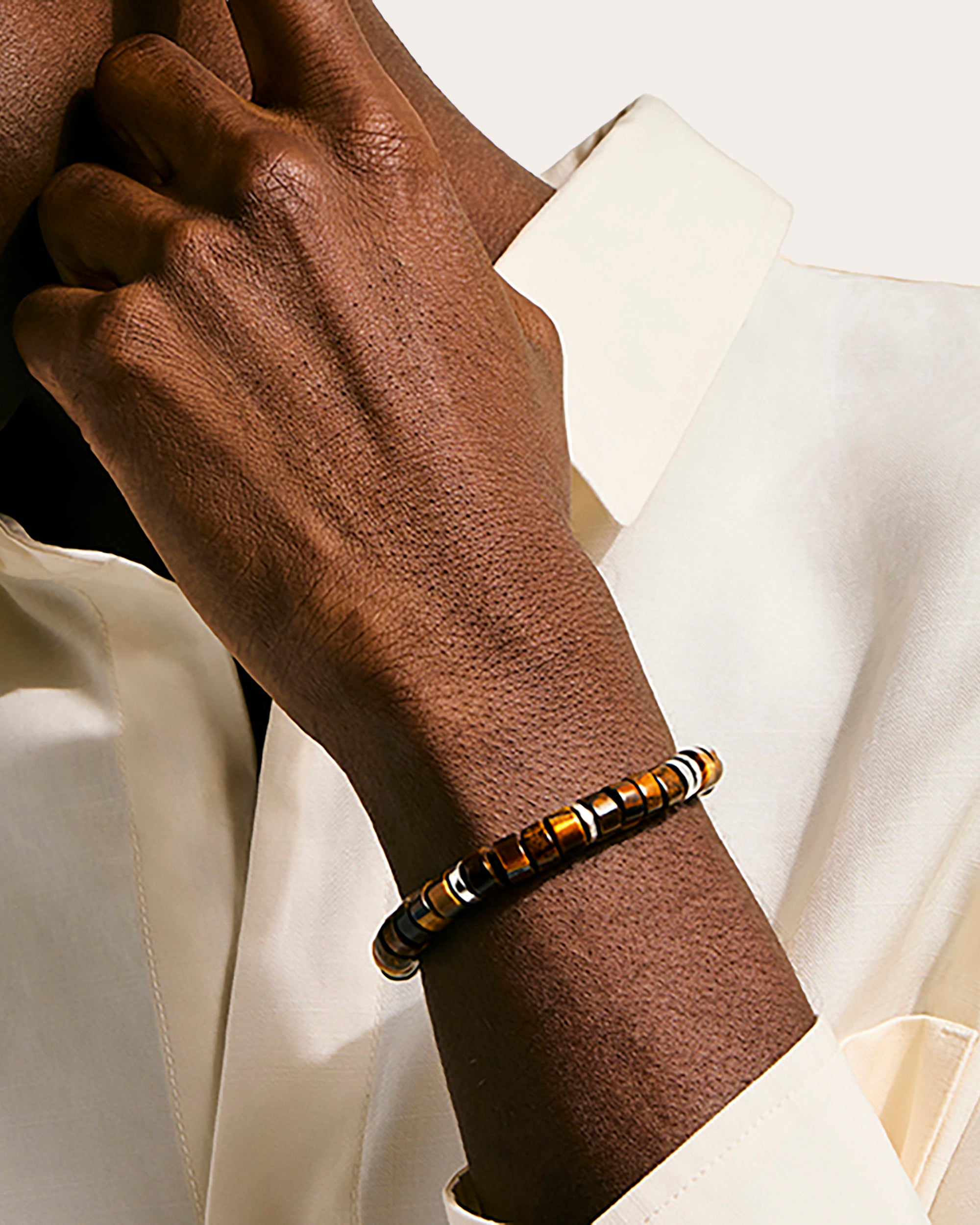 Tiger's Eye Heishi Bracelet