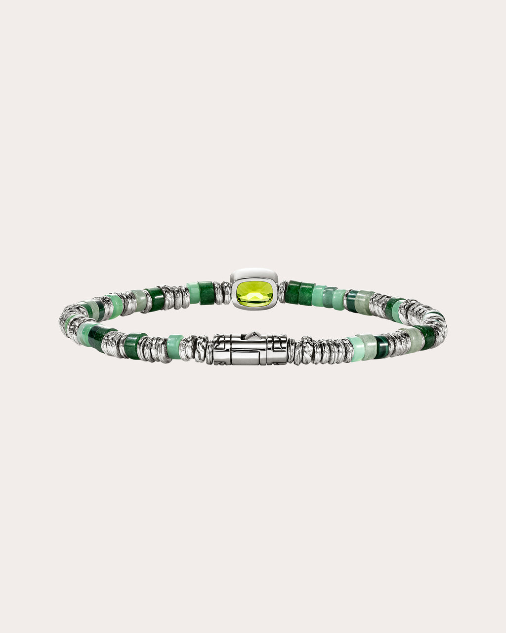 Peridot Heishi Gem Bracelet