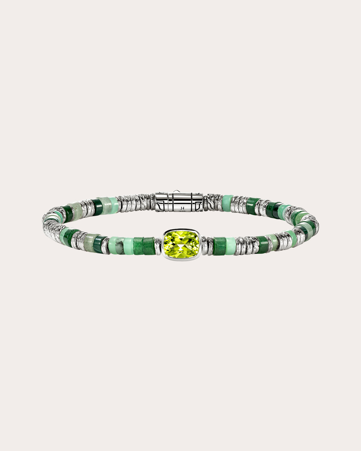 Peridot Heishi Gem Bracelet