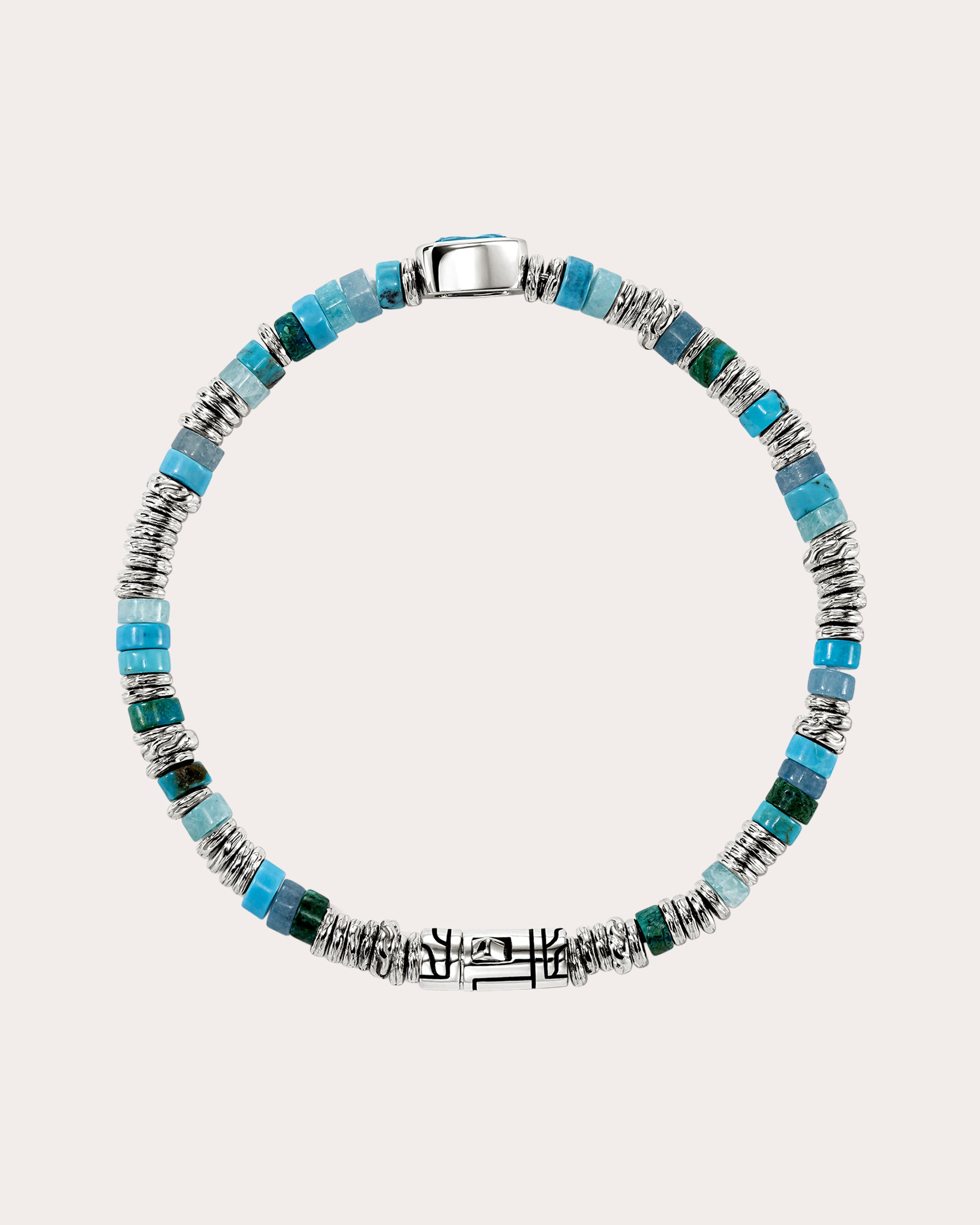 Swiss Blue Topaz Heishi Gem Bracelet