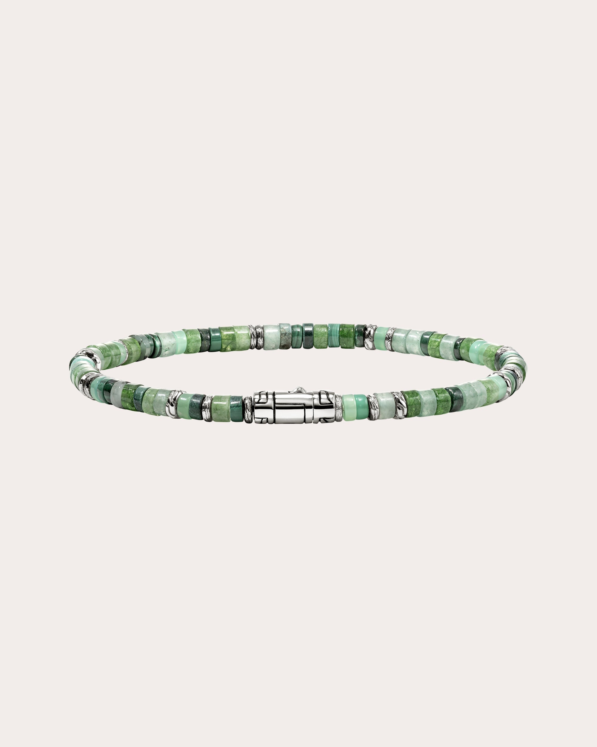 Emerald & Malachite Heishi Bracelet