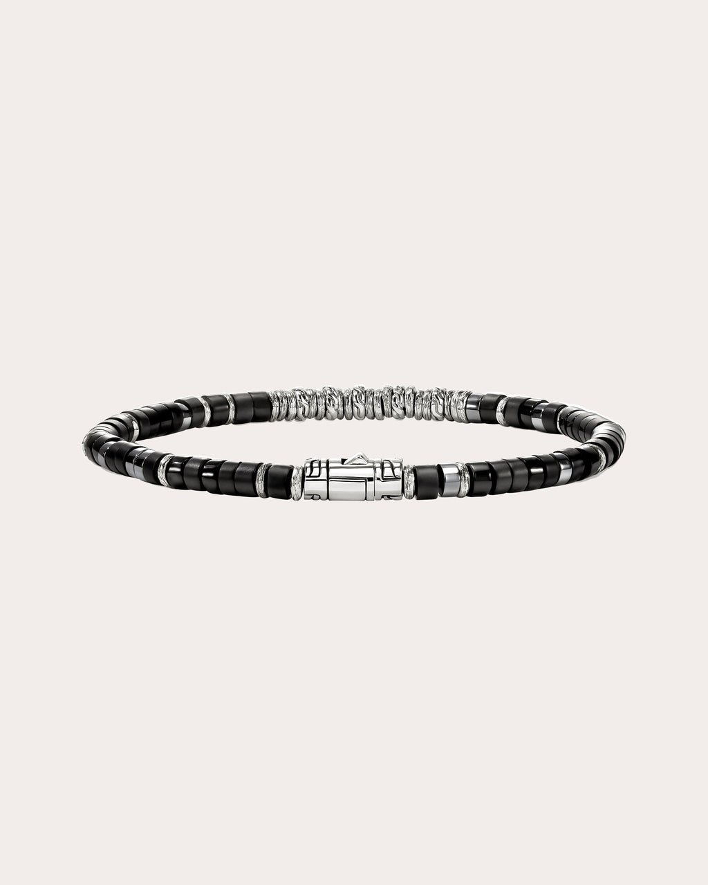 Black Onyx Heishi Beaded Bracelet