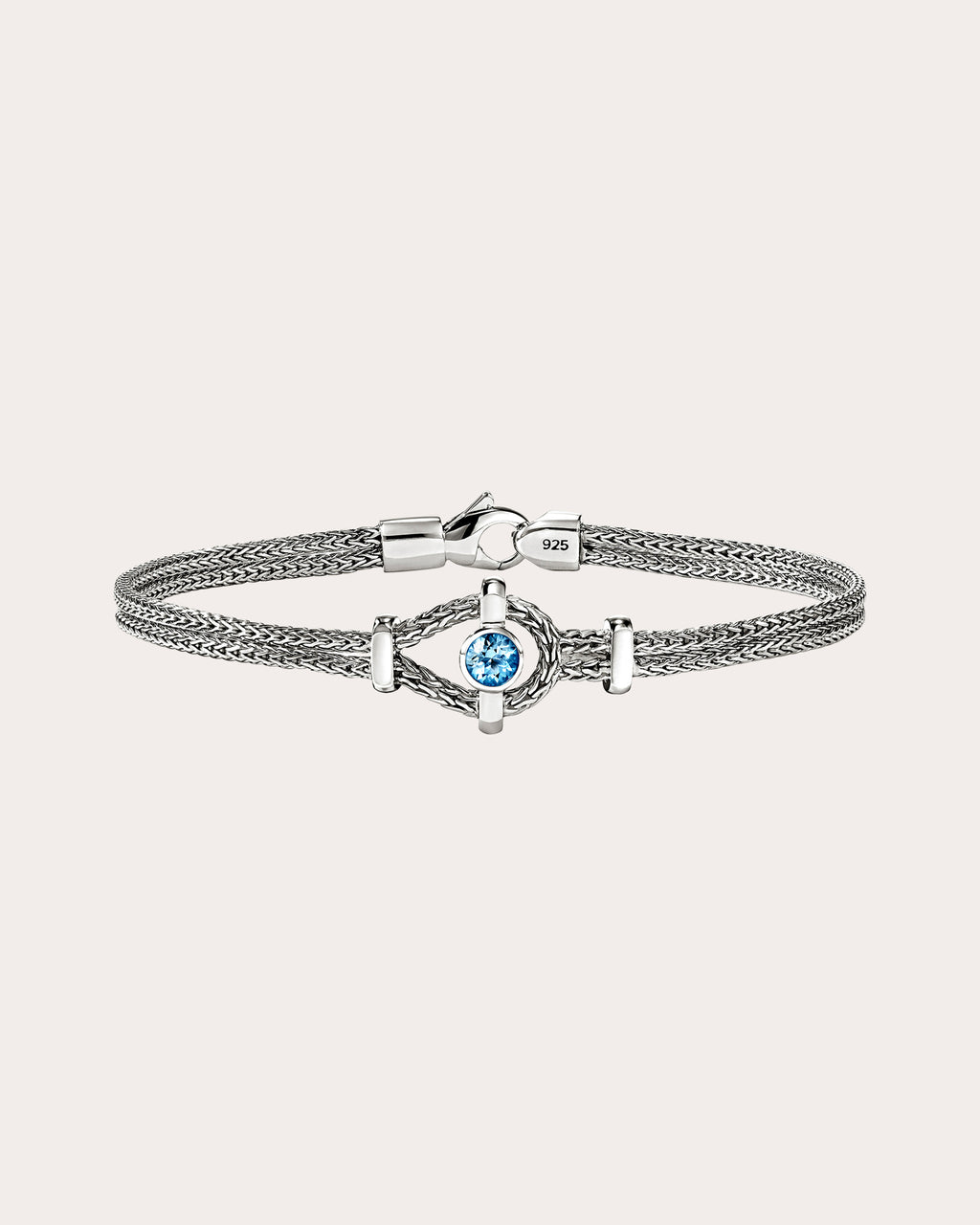 Swiss Blue Topaz Icon Bracelet