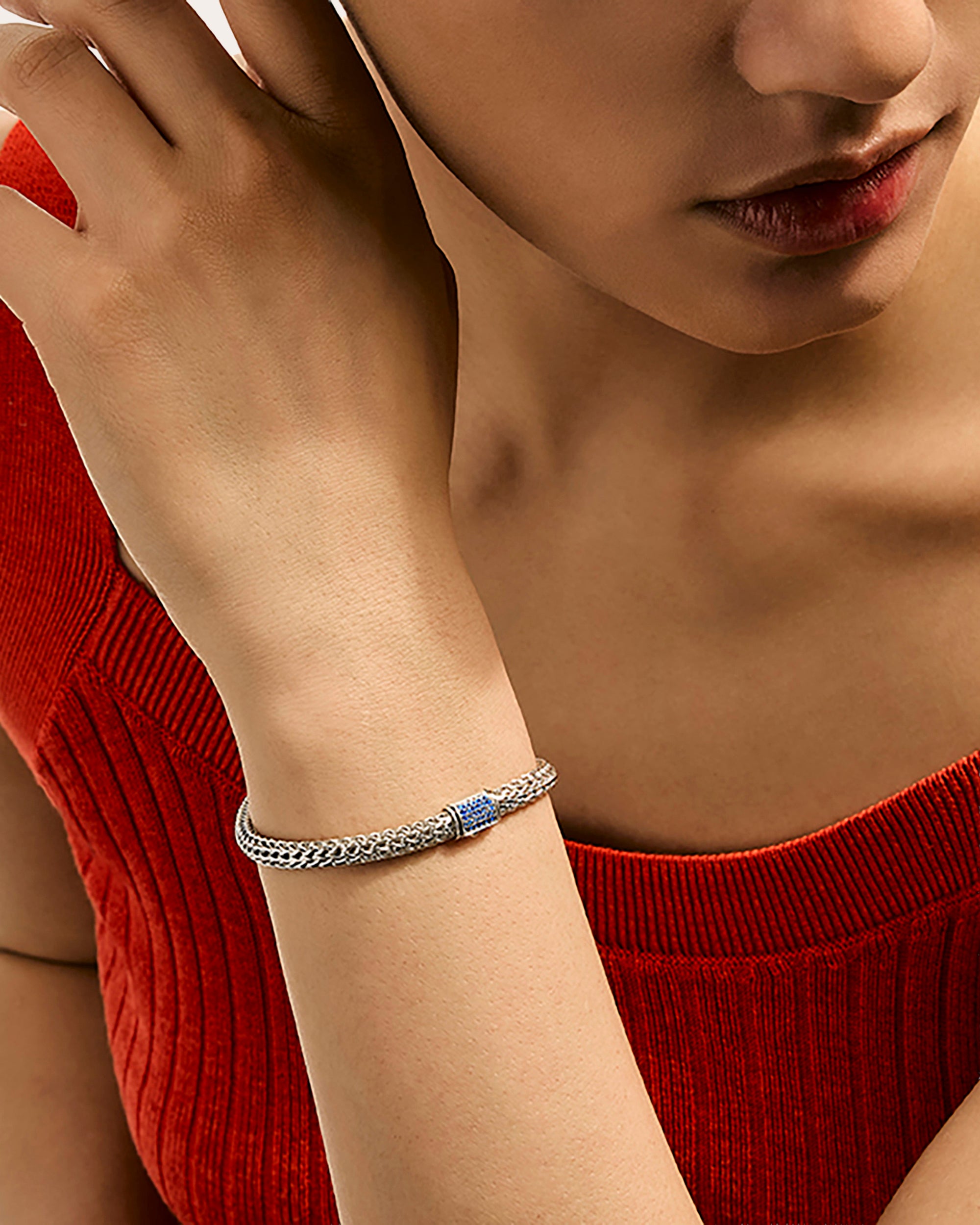 Sapphire 5mm Icon Chain Bracelet