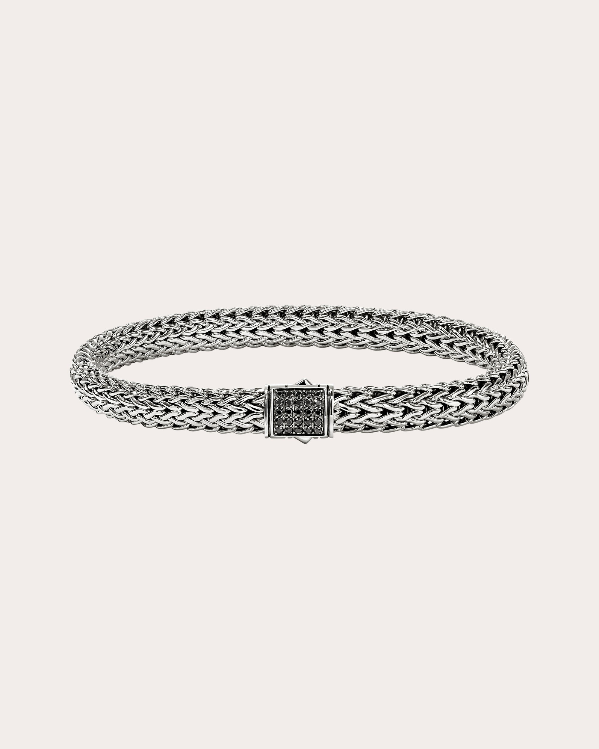 Black Sapphire 6.5mm Icon Chain Bracelet