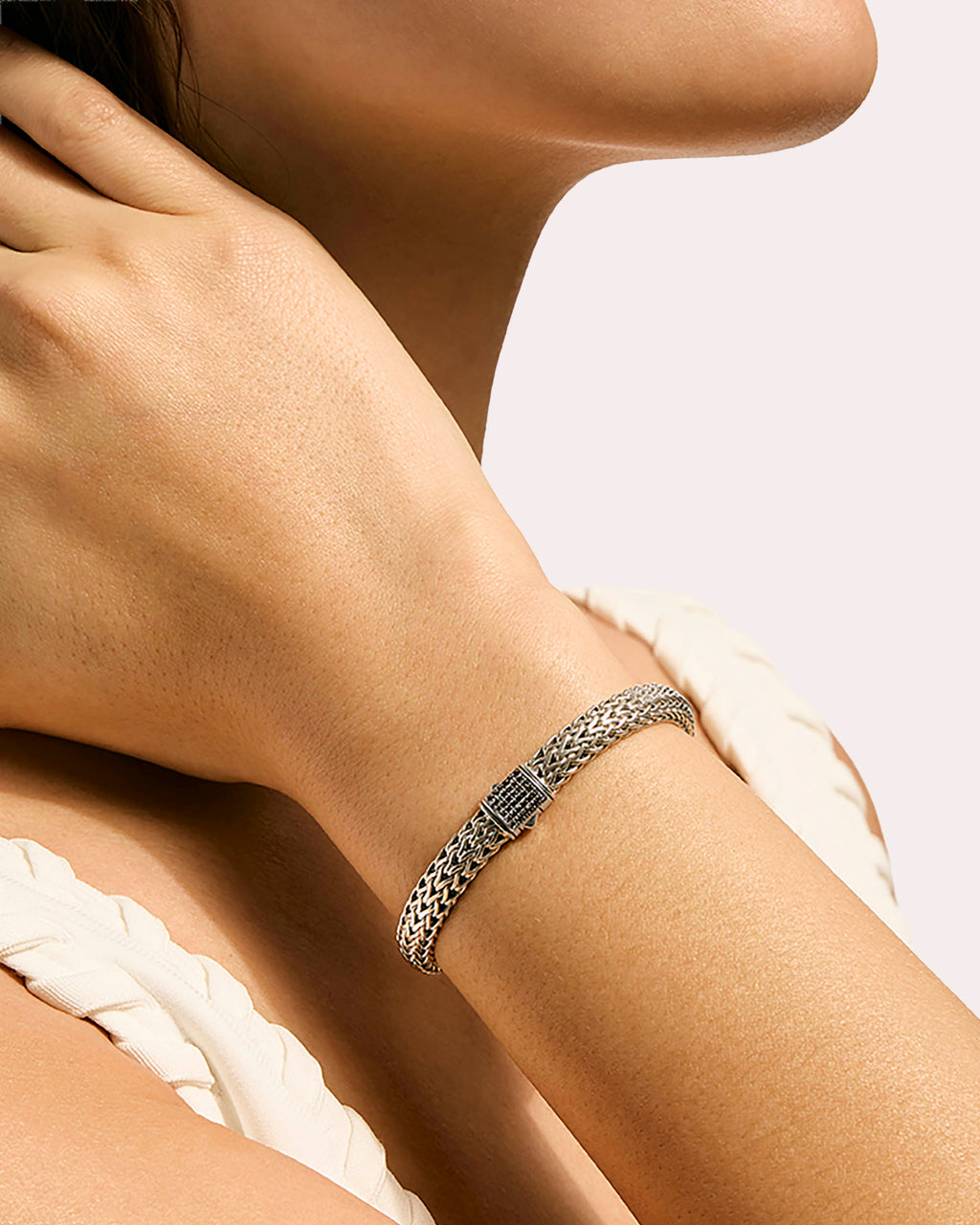 Black Sapphire 6.5mm Icon Chain Bracelet
