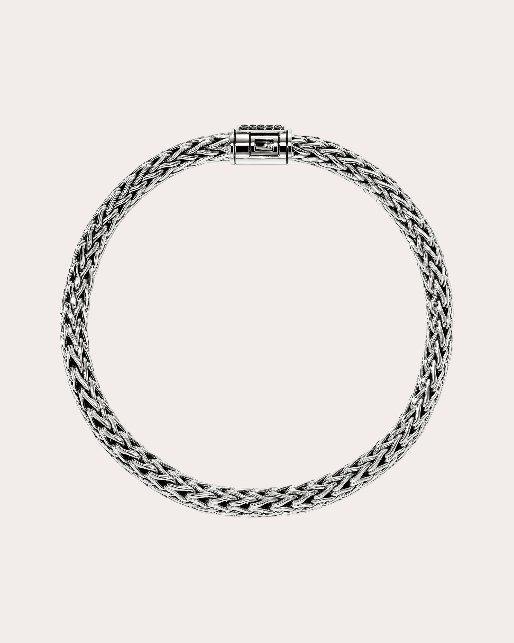 Black Sapphire 6.5mm Icon Chain Bracelet