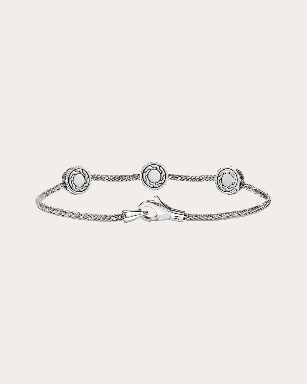 Diamond & Two-Tone JH Essential Station Bracelet