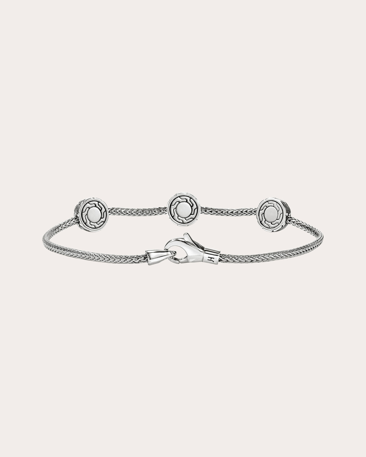 Diamond & Two-Tone JH Essential Station Bracelet